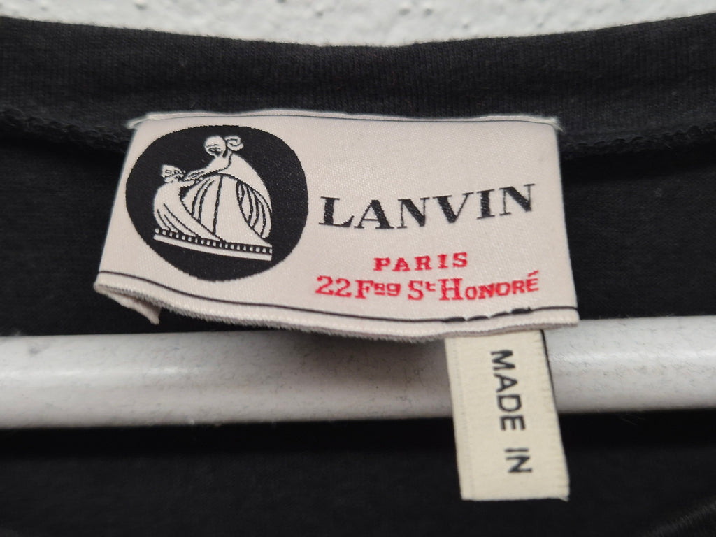 Lanvin Tunika Minikleid Schwarz XS Verziert Guter Zustand