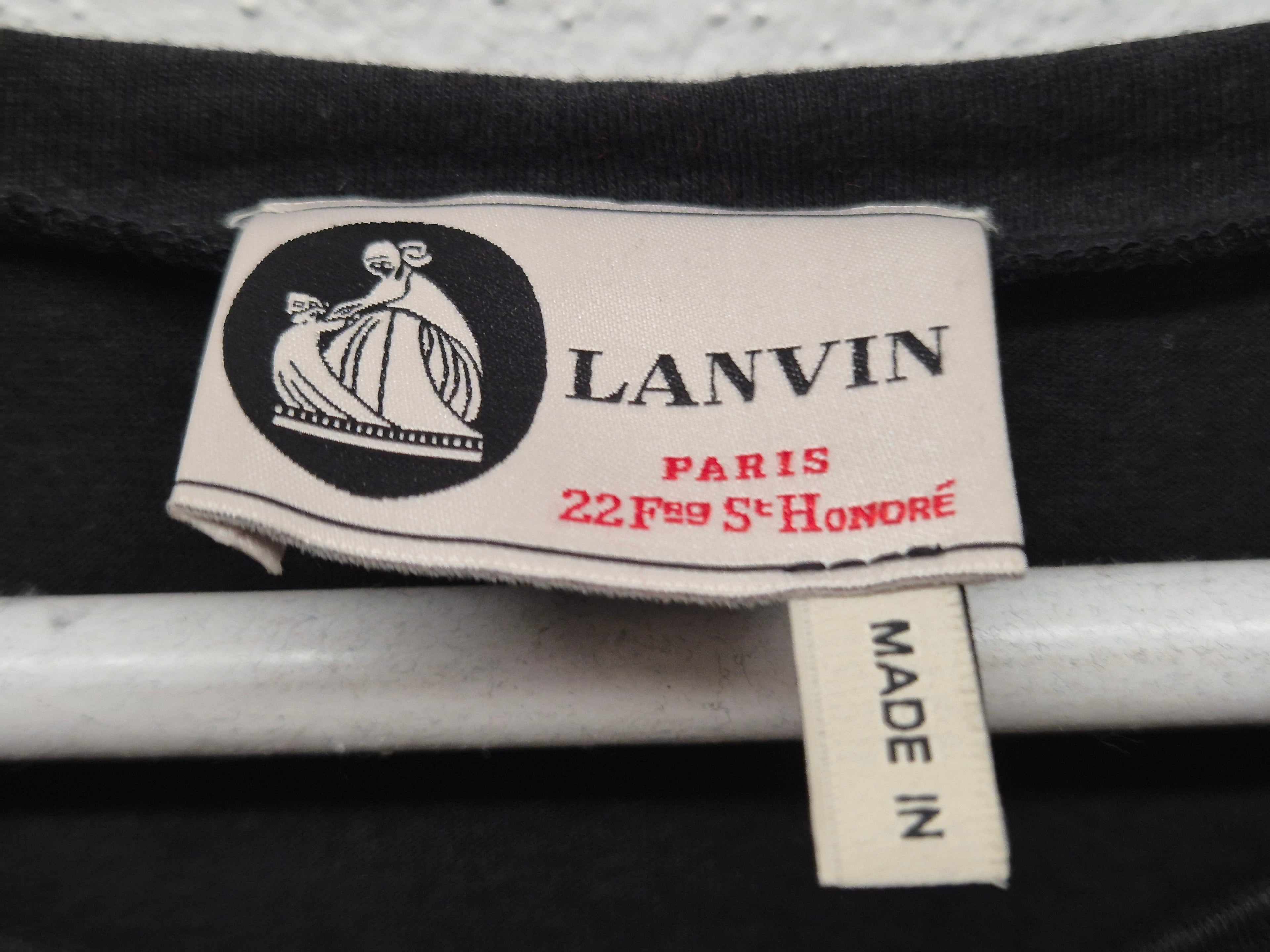 Lanvin Tunika Minikleid Schwarz XS Verziert Guter Zustand