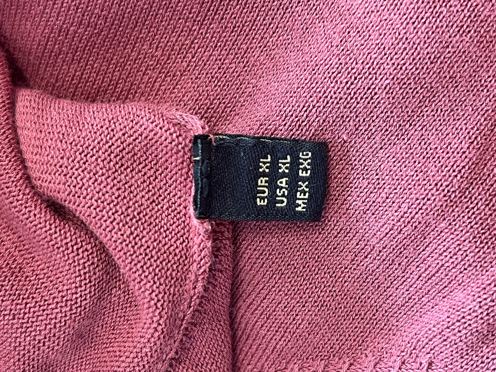 Massimo Dutti Extrafine Cotton Polo XL Maroon Zustand Gut