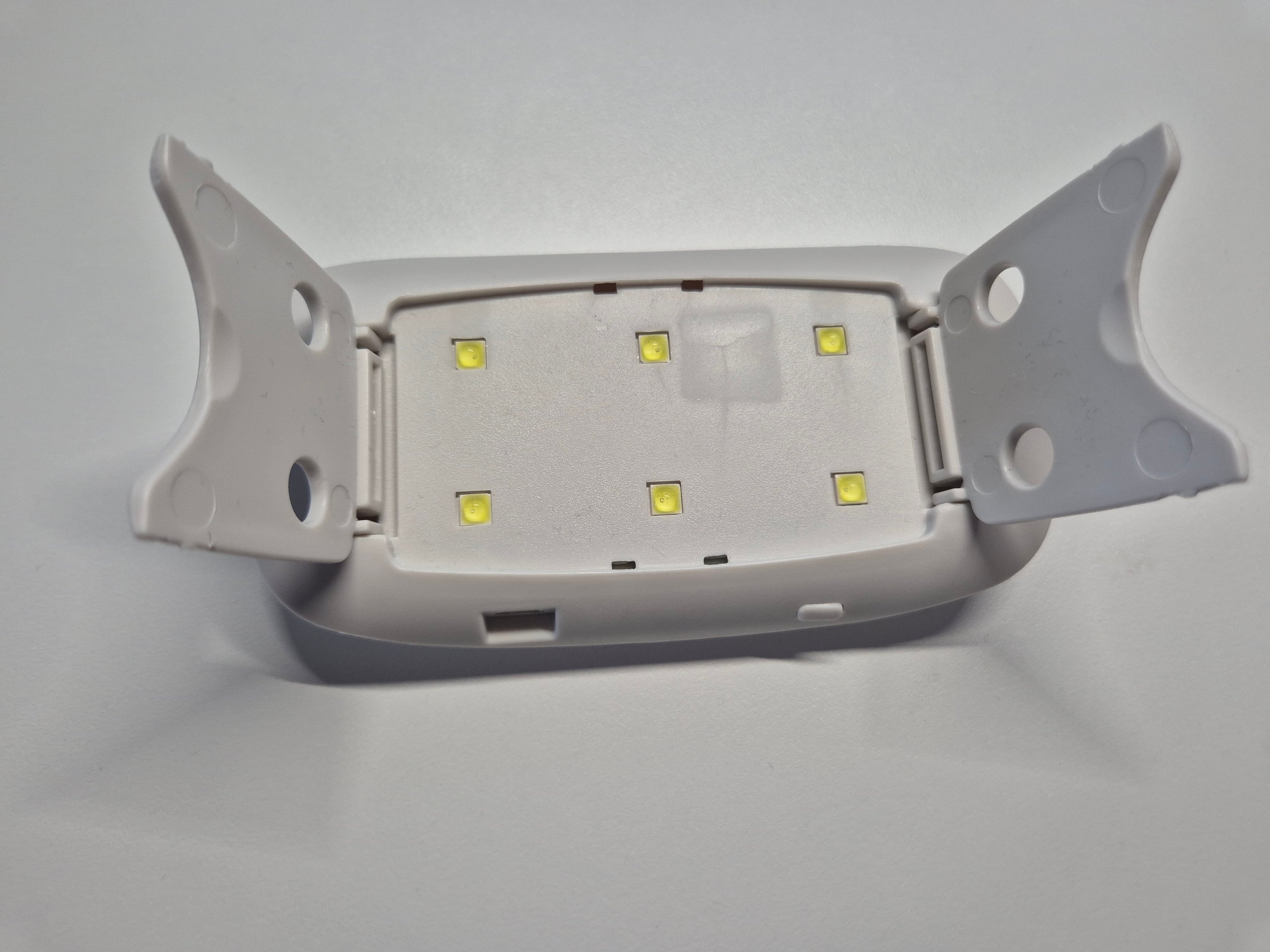 MANIKO UV/LED Nagellampe 6W Weiß Kompakt – Faltbar, guter Zustand
