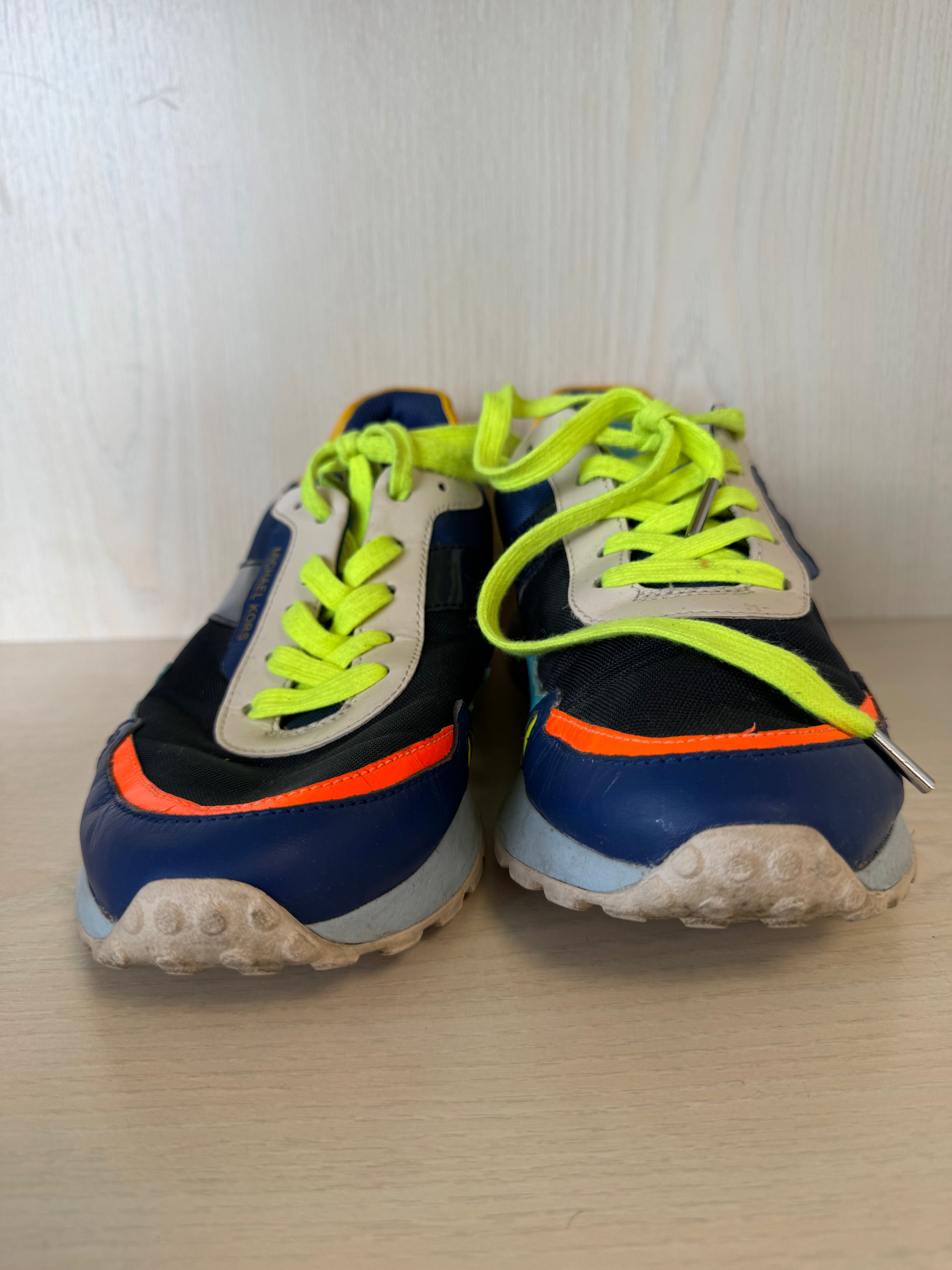 Michael Kors Hattie Mixed-Media Trainer Women’s US 9 – Multicolour, Good Condition