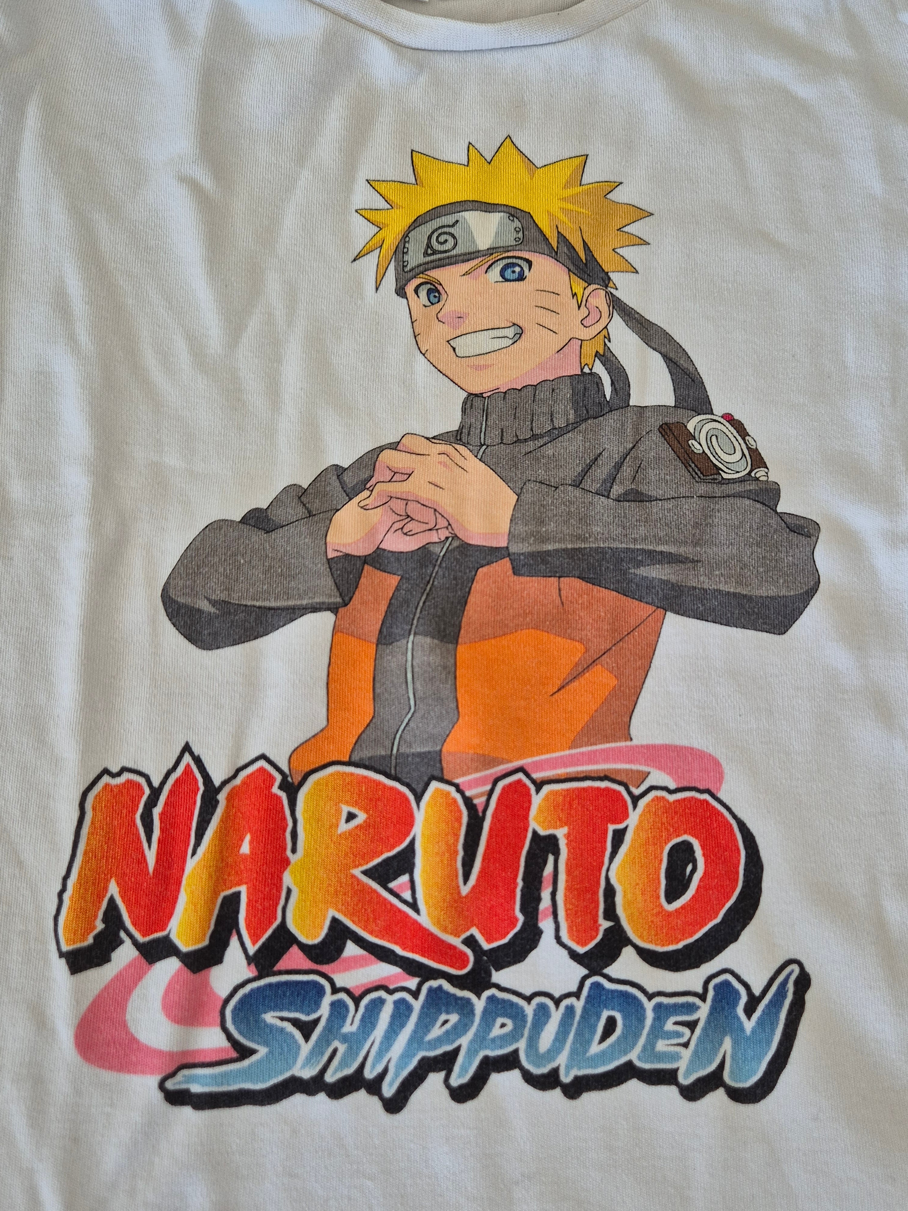 Zara Kids Naruto Shippuden Pyjama Set, Gr. 128, Weiß/Grau, Zustand Gut