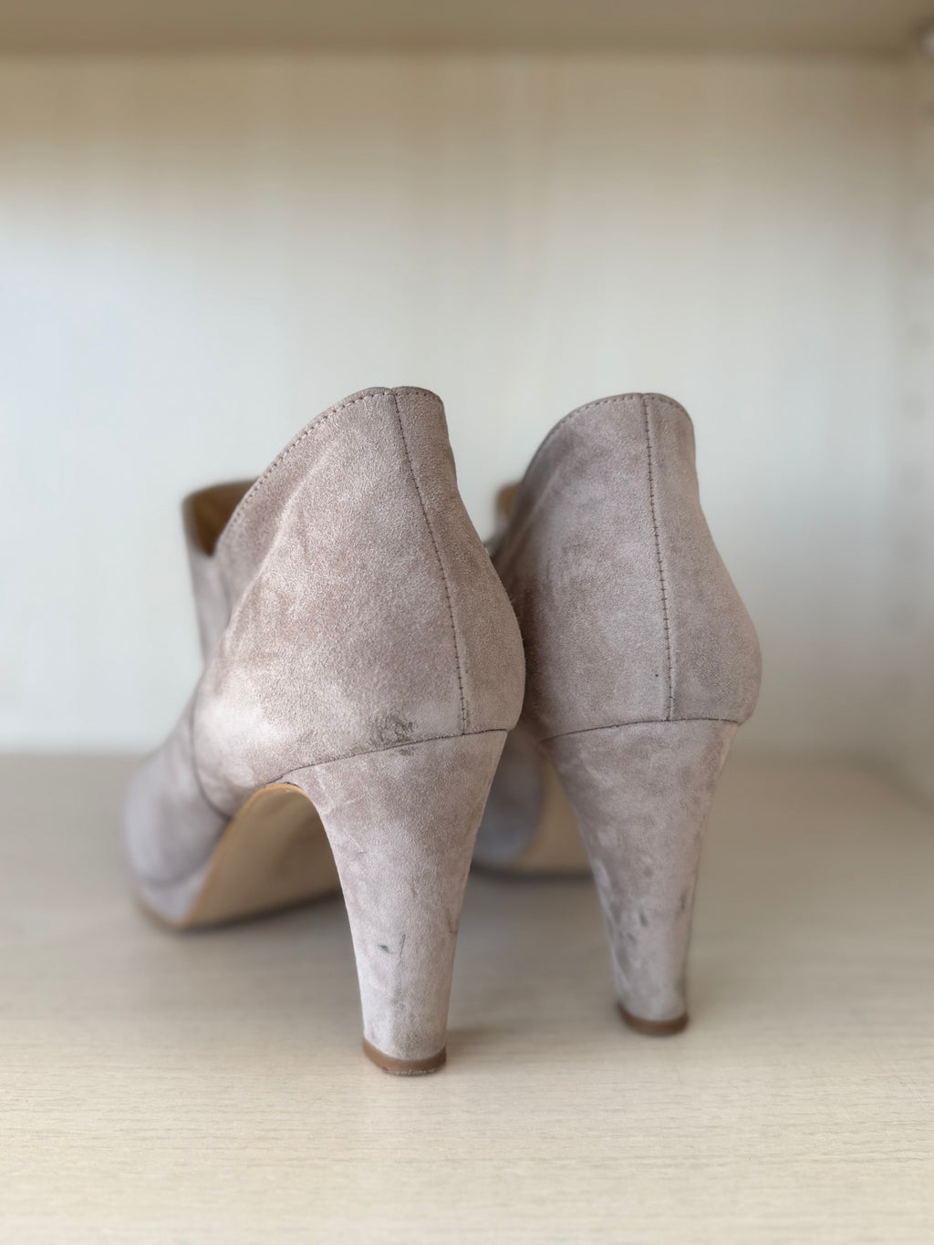 Paul Green Ankle Boots – Wildleder, Taupe, Gr. 38, Guter Zustand