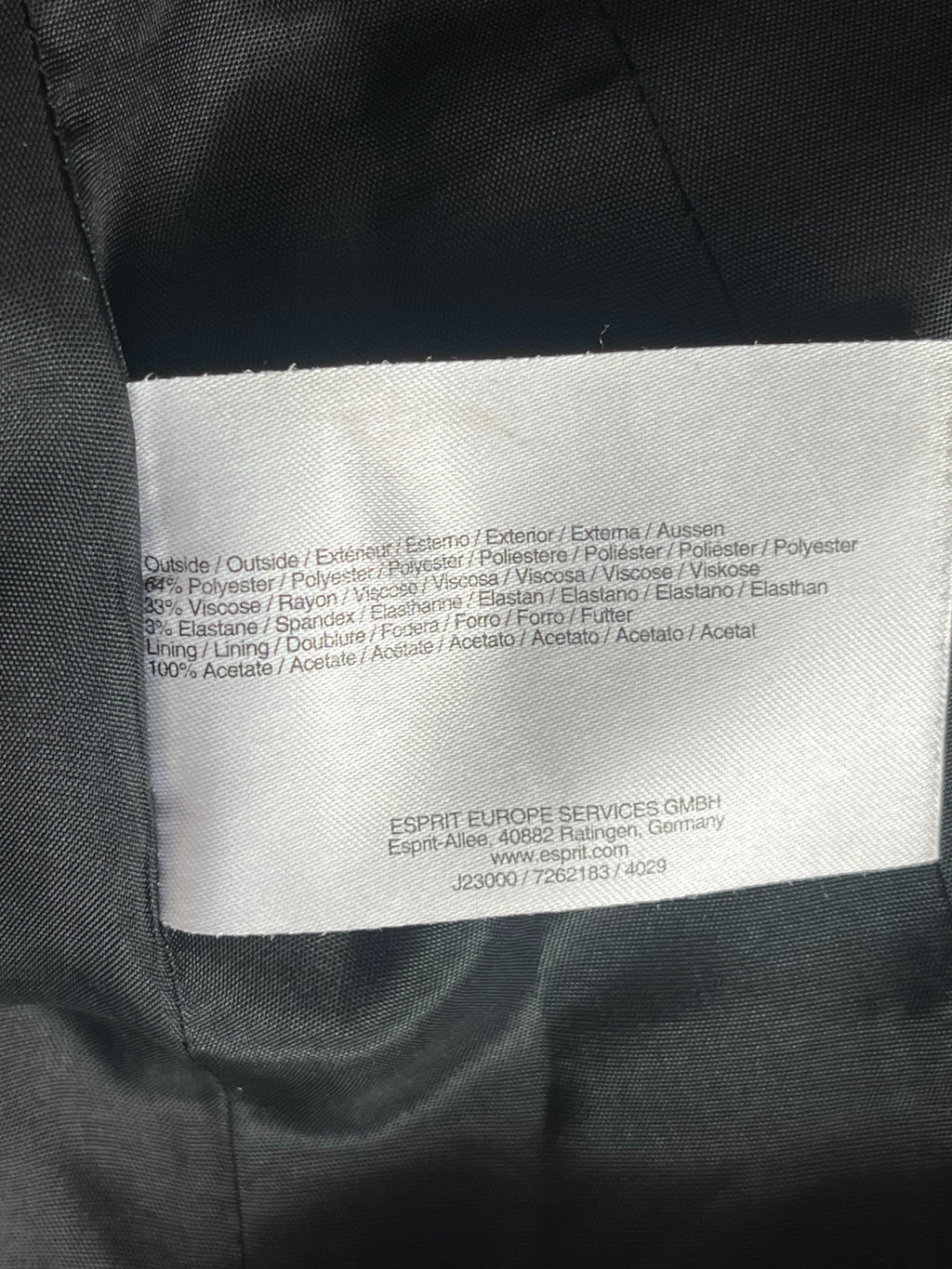 Esprit Collection Damen Blazer – Grau, Gr. 36, guter Zustand