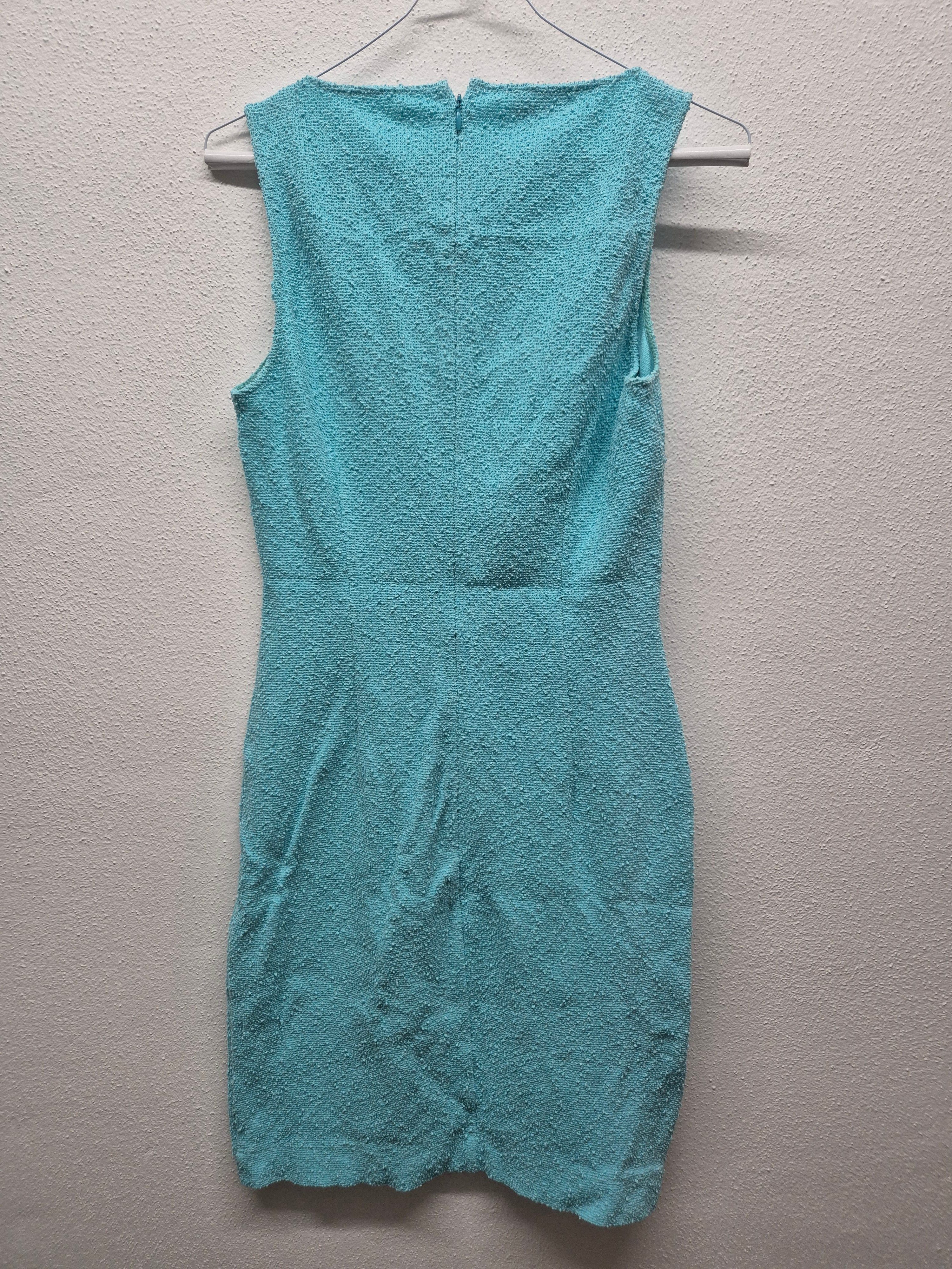 Moschino Cheap & Chic Kleid Türkis Glitzer Strick Gr. M, guter Zustand
