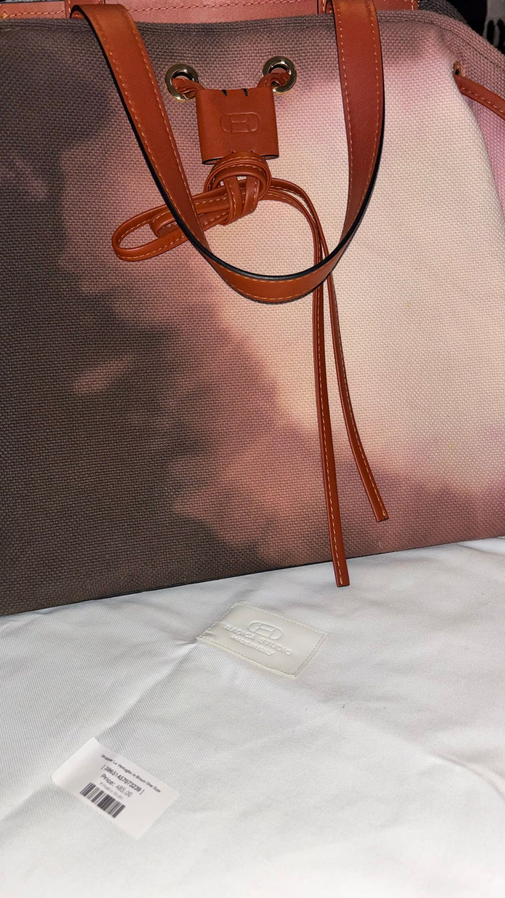 Radica Studio Sunset Tote Bag Mittel Leder Canvas, Gut