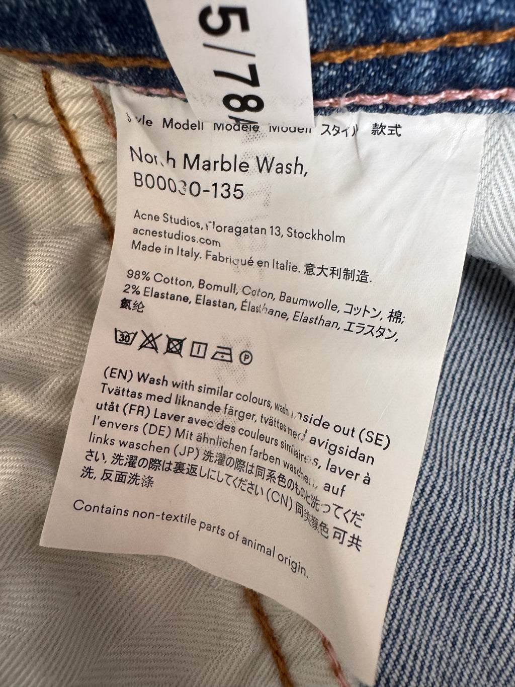 Acne Studios Blå Konst Jeans 28/32 Hellblau, Guter Zustand