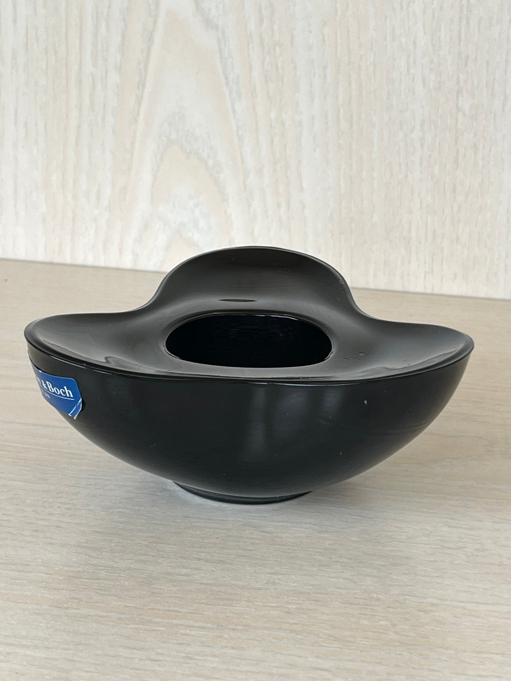 Villeroy & Boch Black Glass Clover Tealight Holder, ca. 10 cm