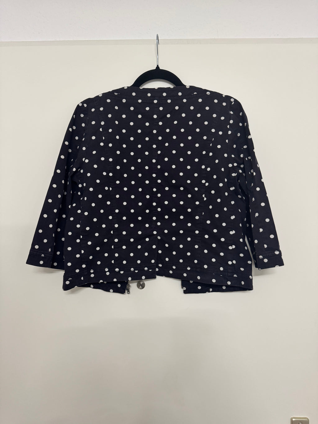 MAX&Co. Polka-Dot Baumwolljacke, Schwarz/Weiß, IT 40 / US 6, Guter Zustand