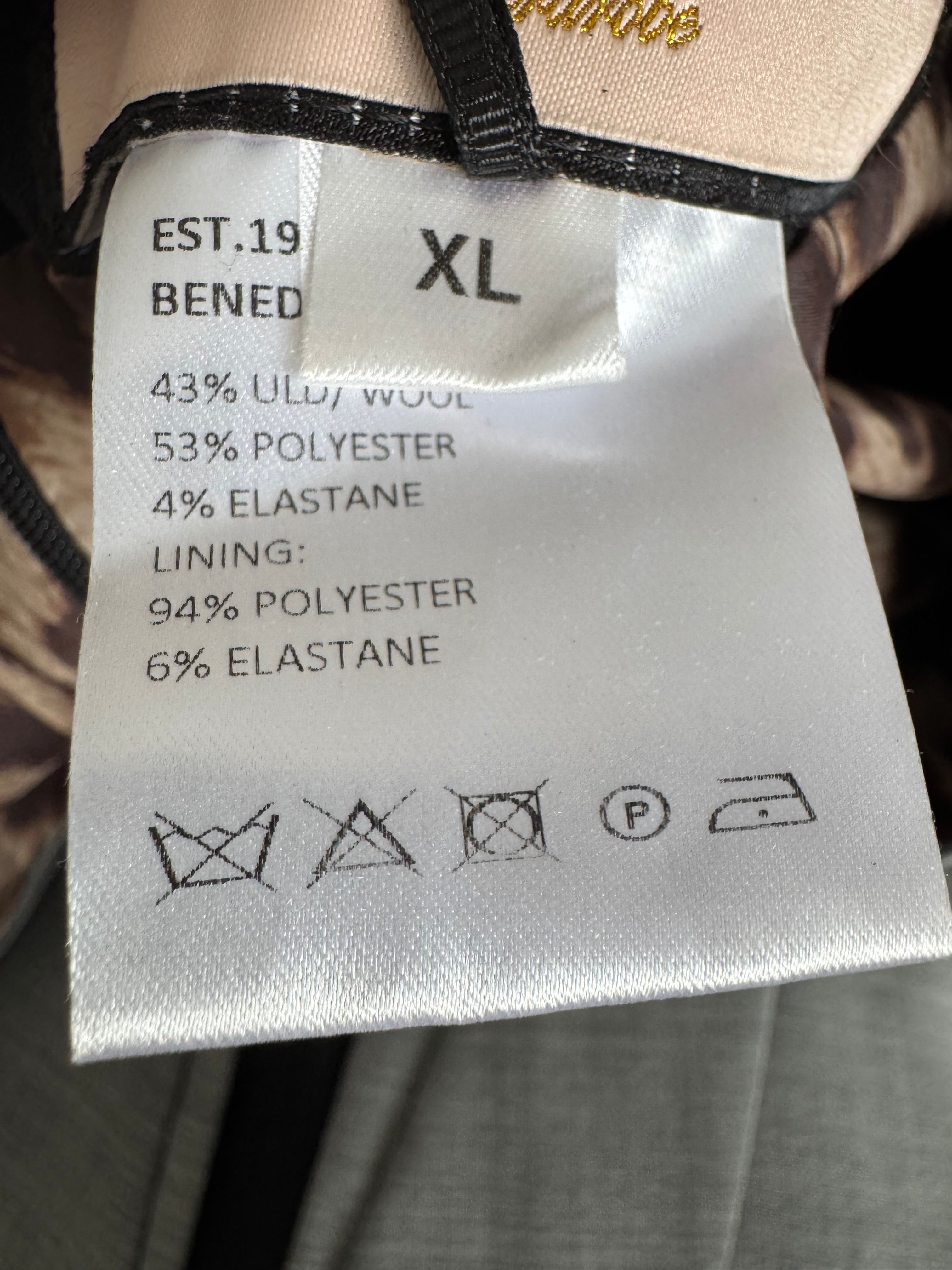 Benedikte Utzon Wardrobe Kleid XL – Schwarz/Grau, Wollmix, Sehr guter Zustand