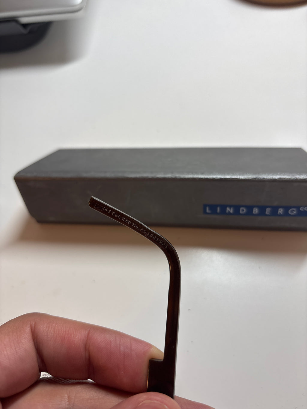 Lindberg Spirit Titanium randlos 51-18-140 Gunmetal, sehr guter Zustand