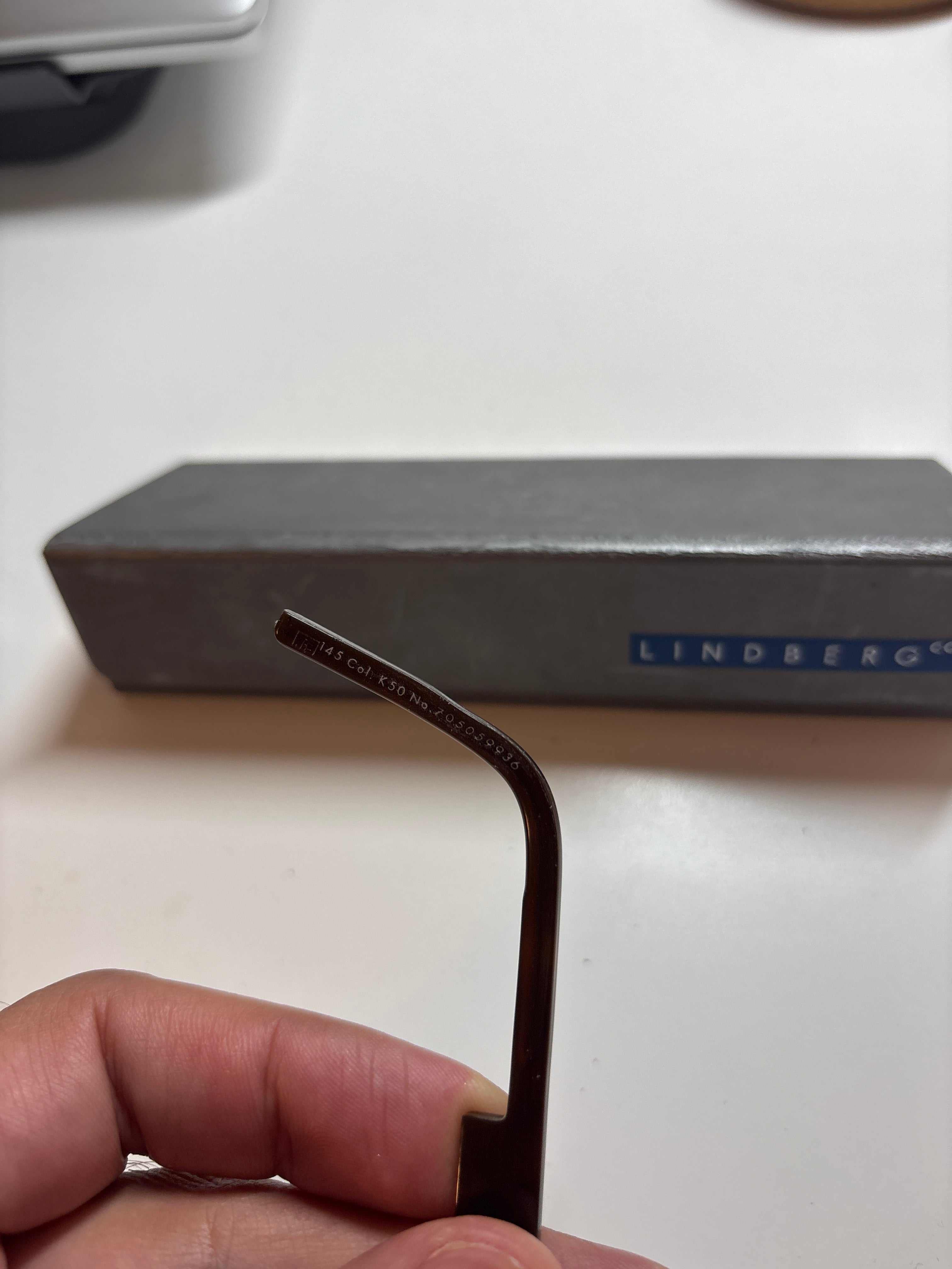 Lindberg Spirit Titanium randlos 51-18-140 Gunmetal, sehr guter Zustand