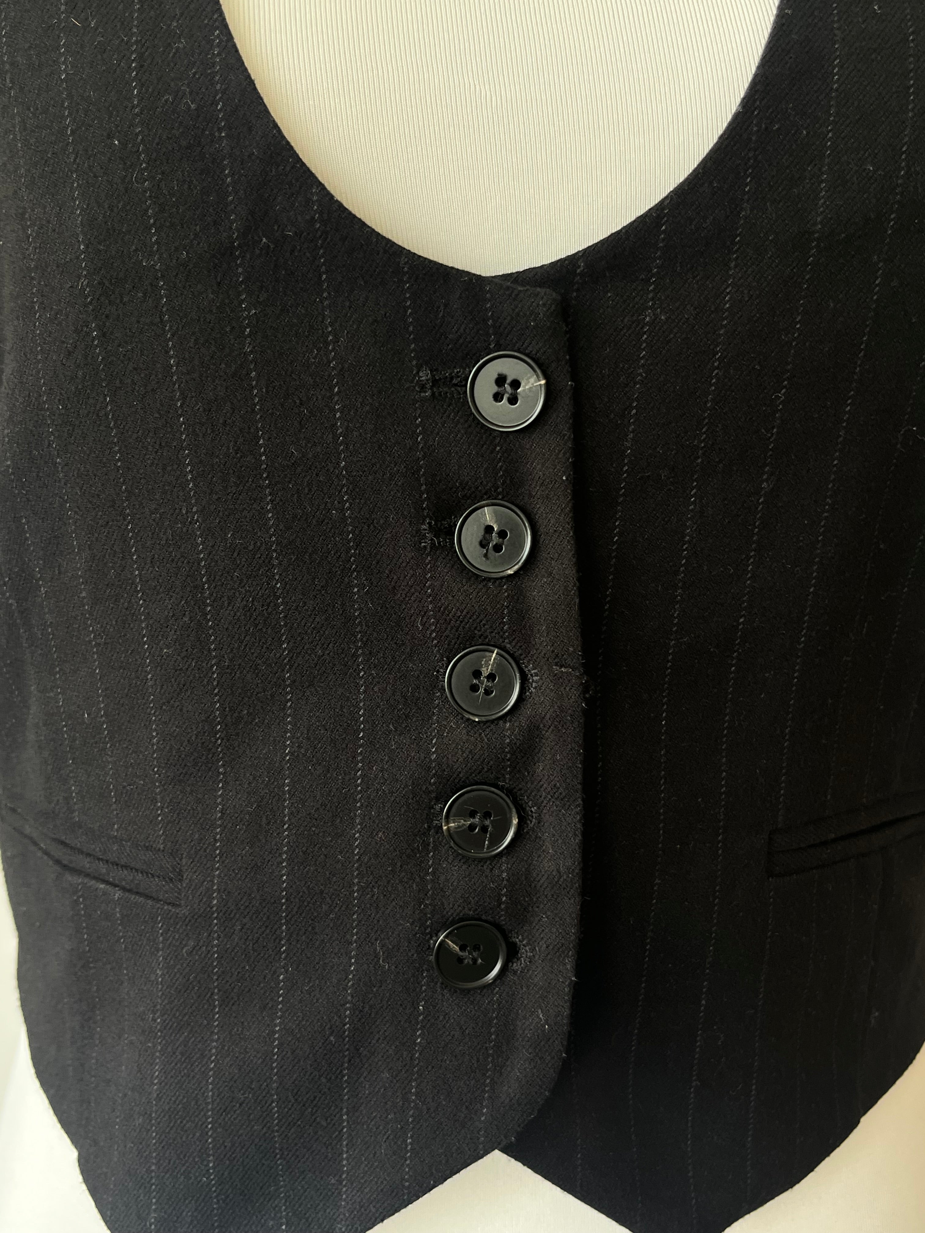 Costes Atelier Tie-Back Weste – Schwarz, Gr. S, Sehr guter Zustand