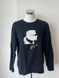 Karl Lagerfeld Ikonik Sweatshirt XXL – Schwarz, sehr guter Zustand