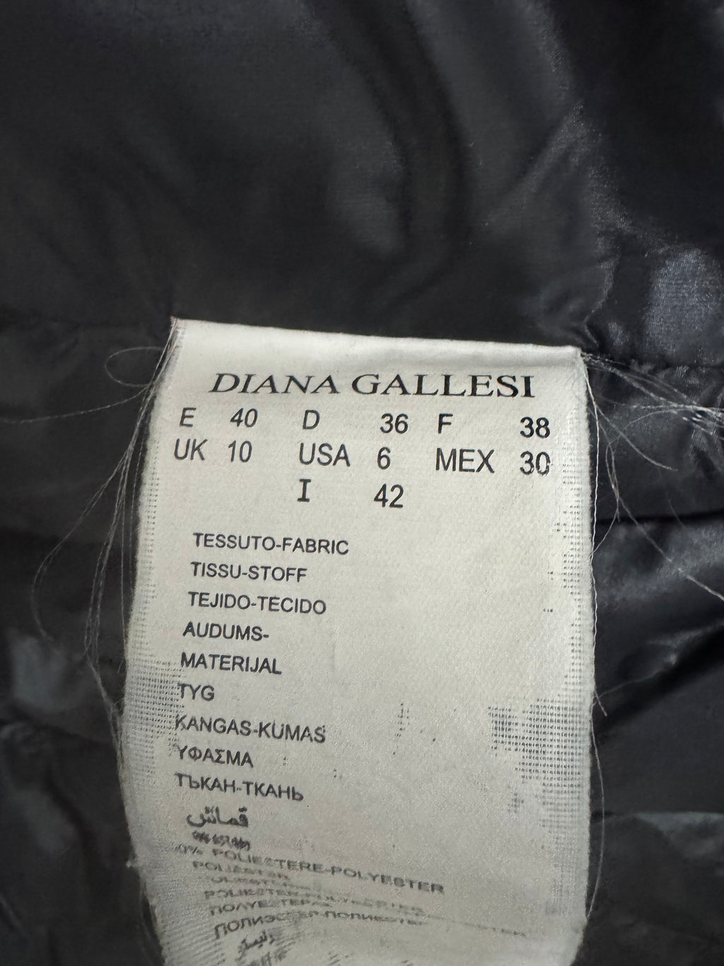 Diana Gallesi Women’s Quilted Jacket M Blue/Black – Lightweight, Normal Use