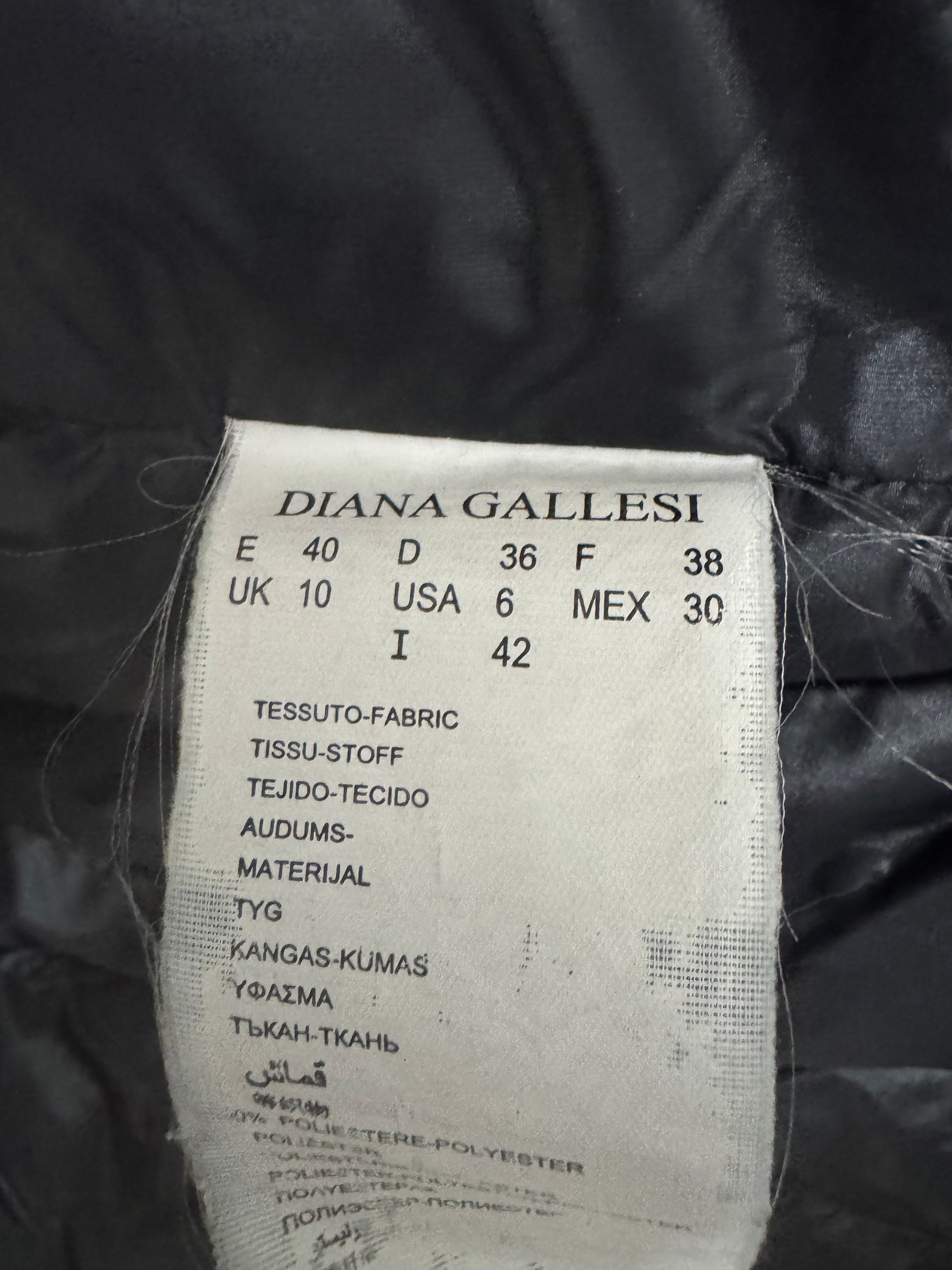 Diana Gallesi Women’s Quilted Jacket M Blue/Black – Lightweight, Normal Use
