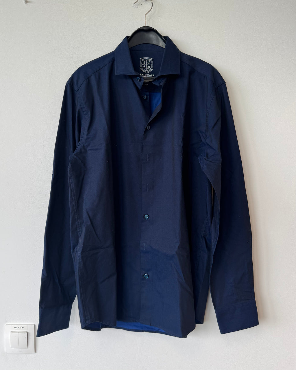 State of Art Herrenhemd L navy – Modern Classics Stretch, guter Zustand