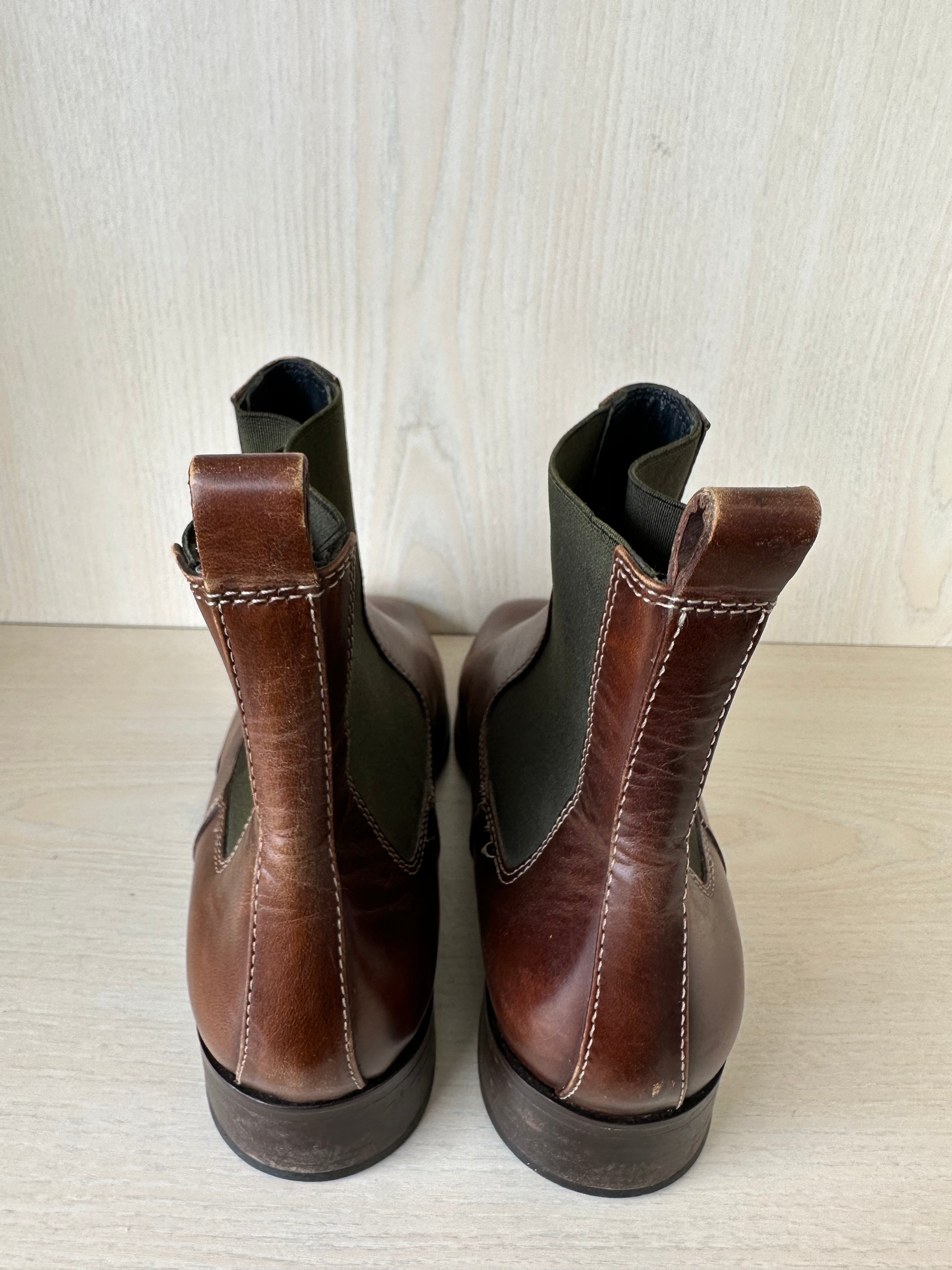 Tommy Hilfiger Comfort Tambo Chelsea Boots EU 42 Tan Leder, guter Zustand