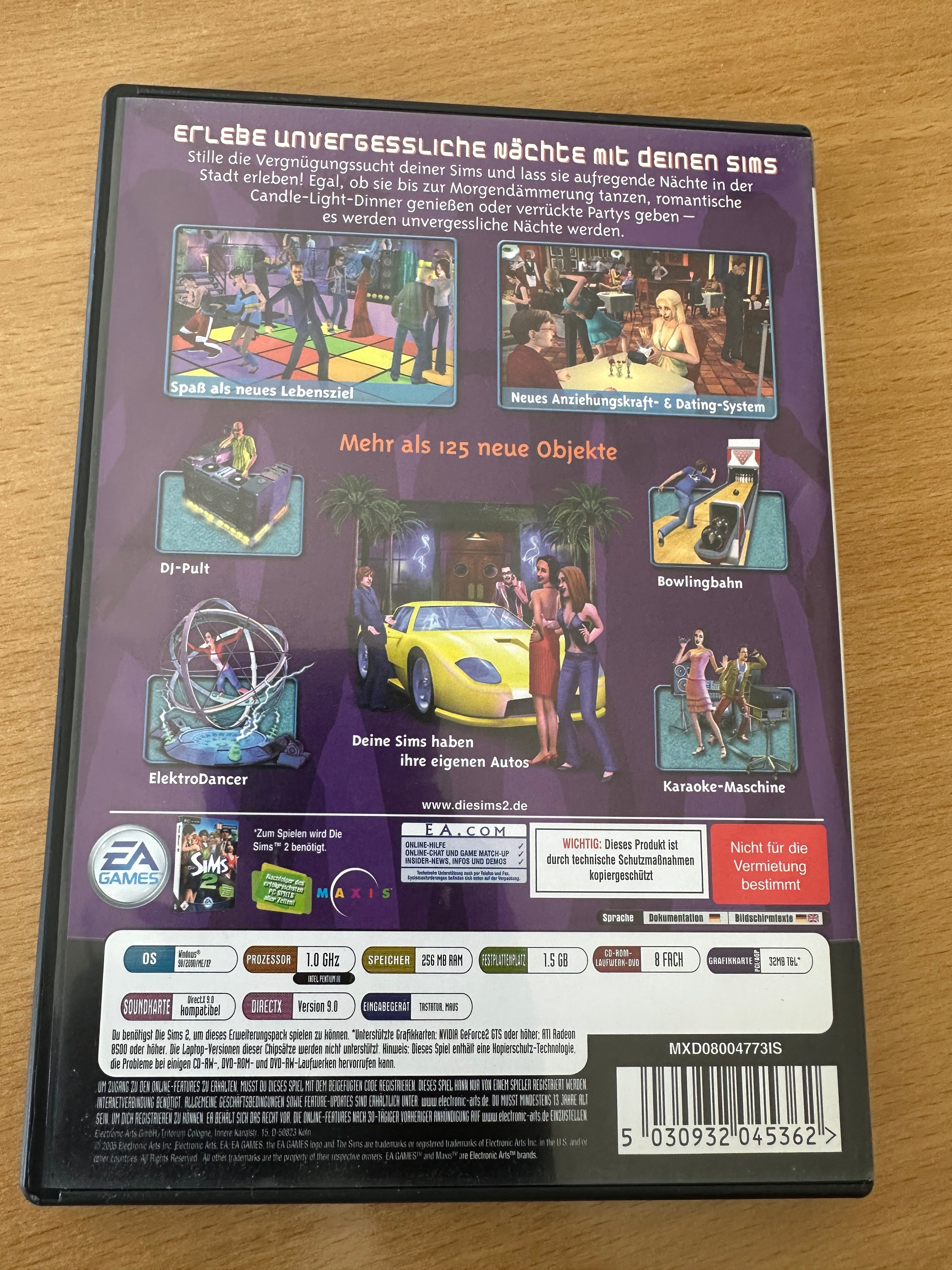 Die Sims 2 Nightlife Erweiterung (PC, Deutsch) – komplett, guter Zustand