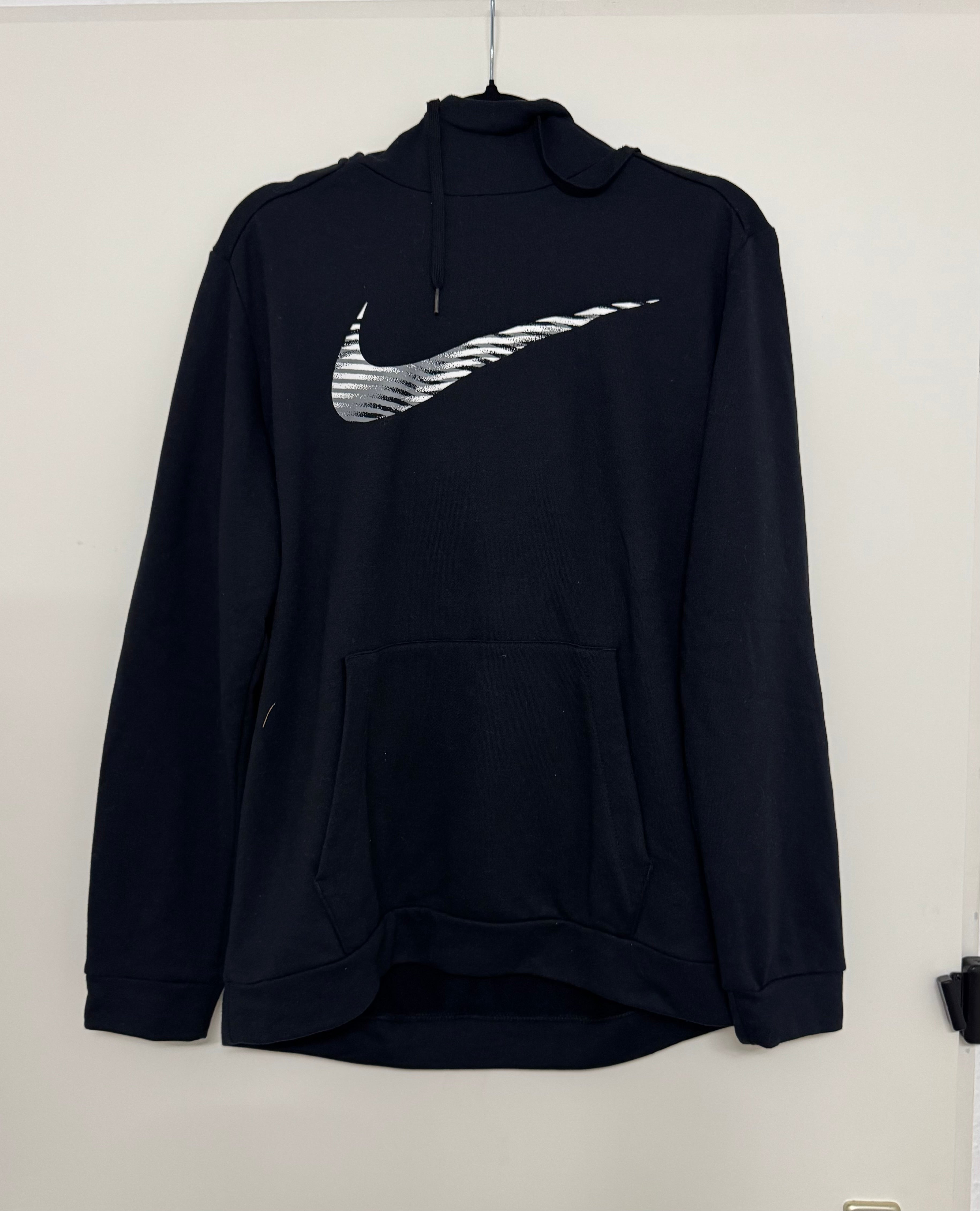 Nike Dri-FIT Swoosh Hoodie Black Size M – Good Condition