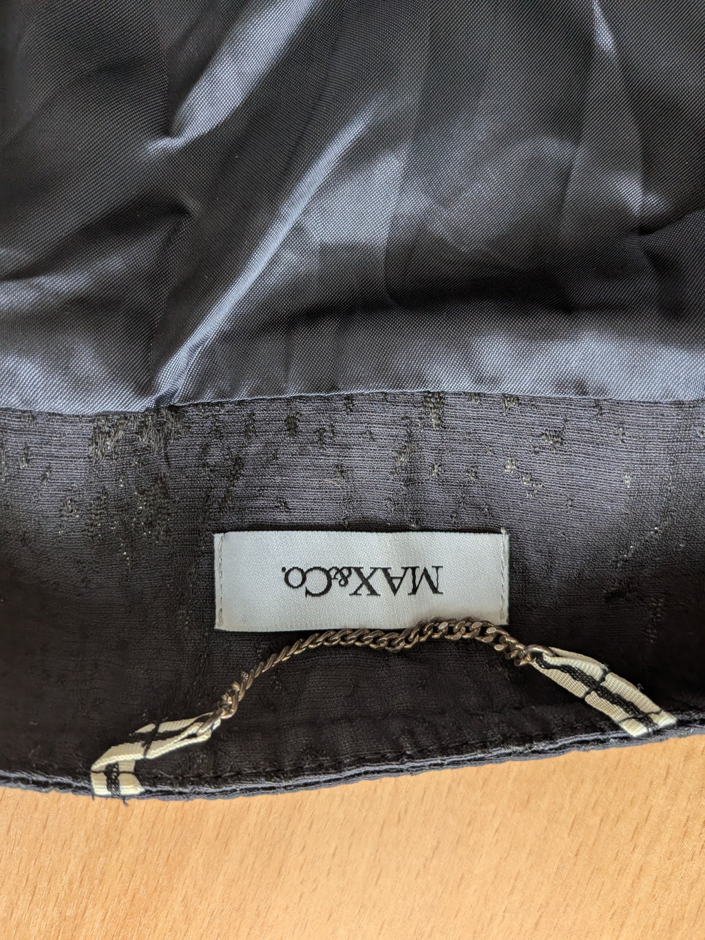 MAX&Co. Jacquard-Jacke, schwarz, cropped, IT 40 / EU 36, sehr guter Zustand