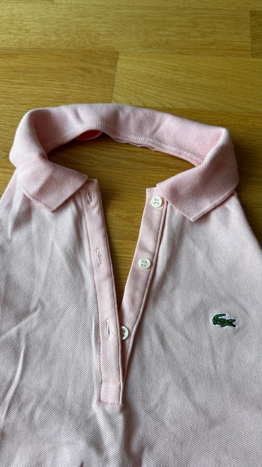 Lacoste Sleeveless Polo Dress Pink Size 36 | Good Condition