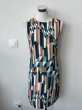 M Missoni Geometric Print Kleid Viskose Multicolor IT38 XS Wie Neu