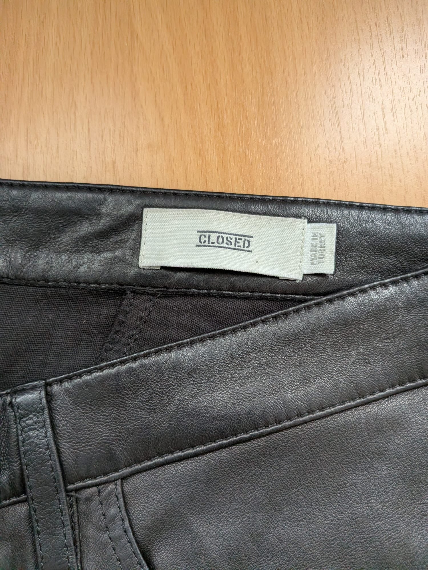 CLOSED Lamb Leather Biker Pants Black Size 29 – Very Good Condition
