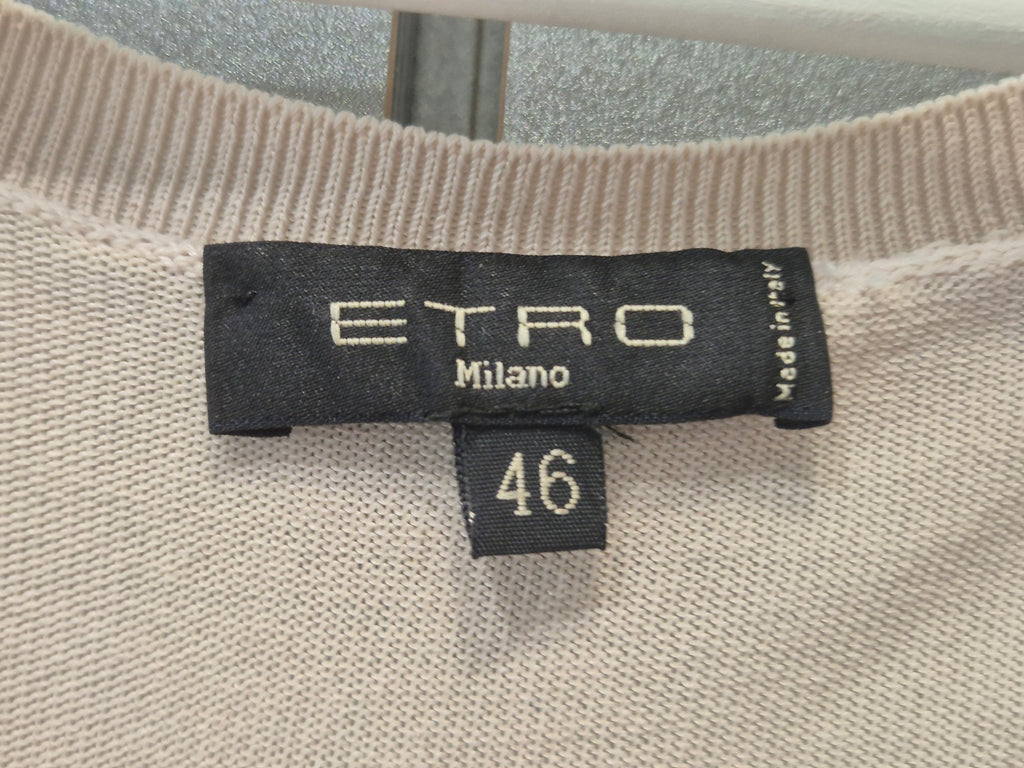 Etro Seiden-Cardigan – Paisley, Multicolor, Gr. IT 46 (DE 42/44), Guter Zustand