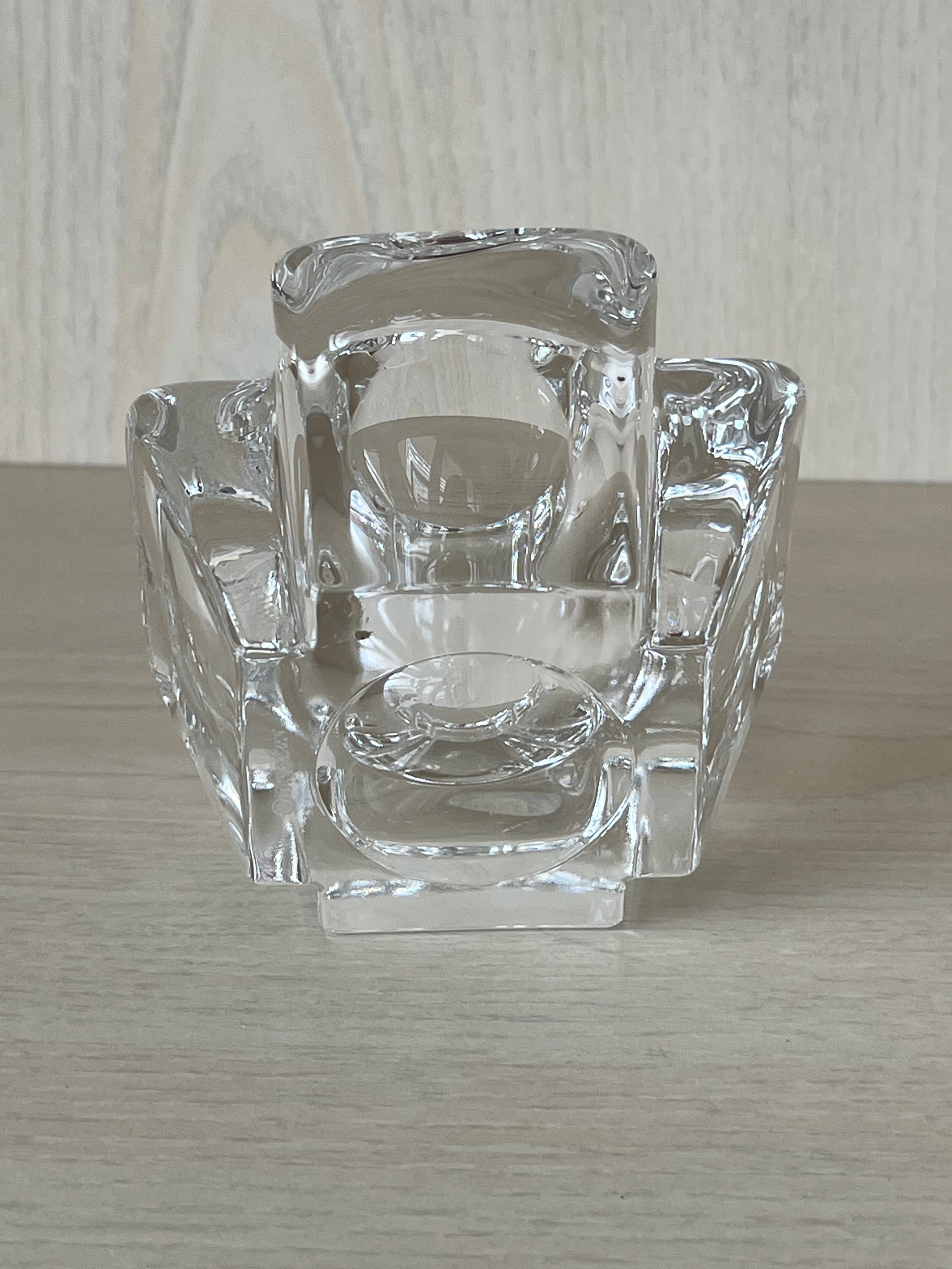 Orrefors Max Kristall Windlicht | 9,5 cm | Klar | Sehr guter Zustand
