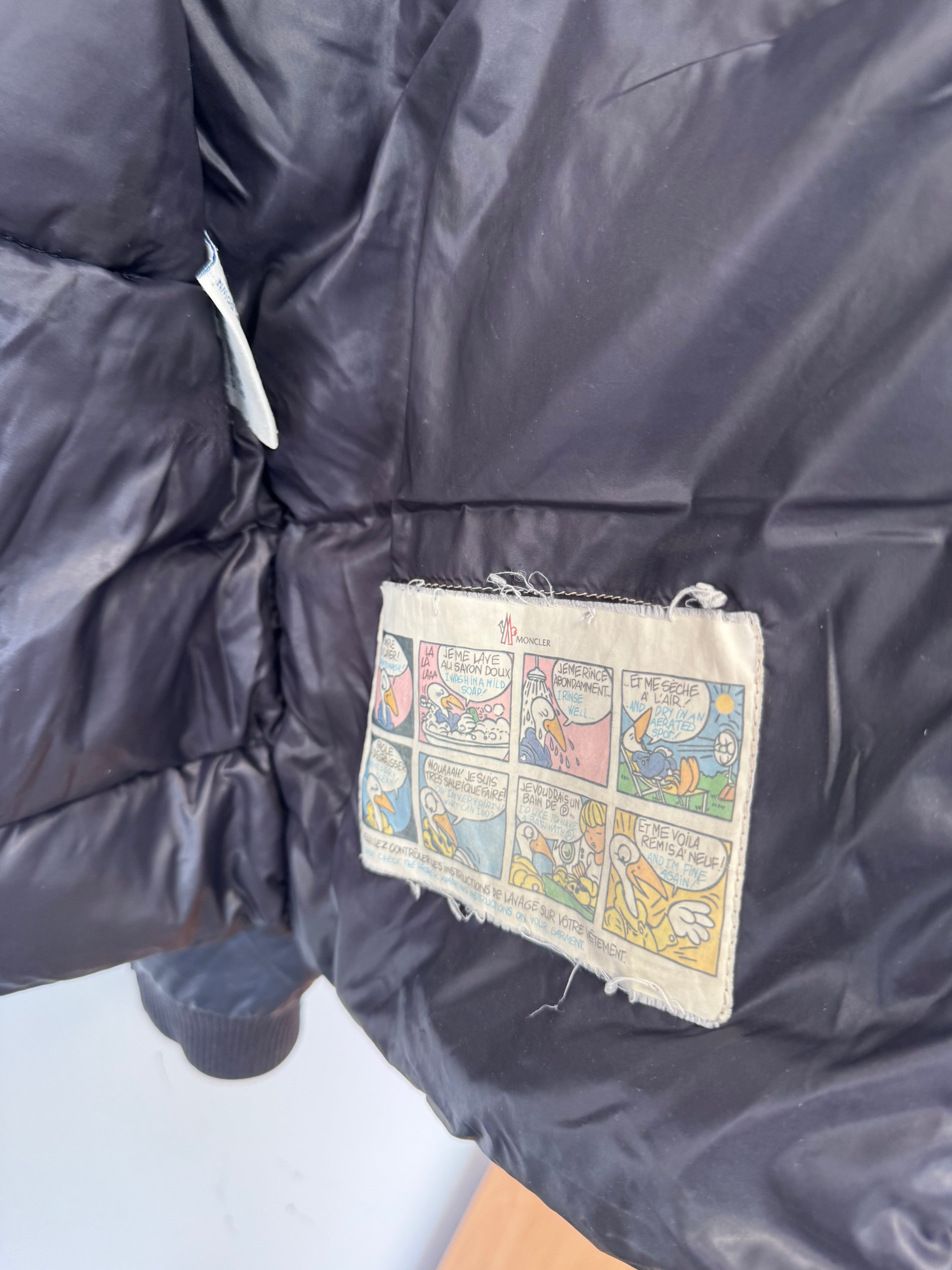 Moncler Maya Herren Daunenjacke Gr. 5 (L/XL) Schwarz – Sehr gut, Puffer, Strickkragen