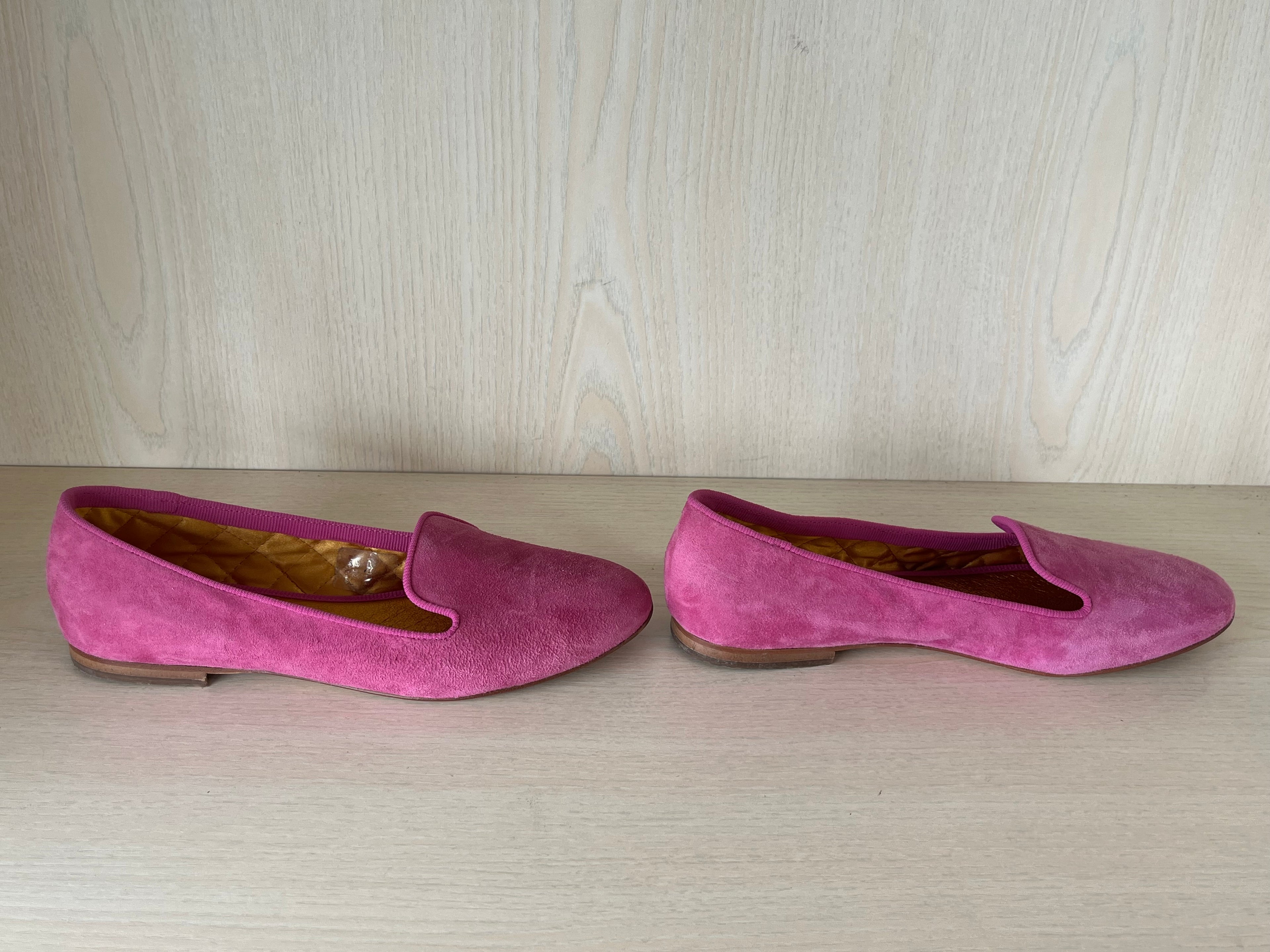 Florens pink suede ballet flats, EU 39, good condition