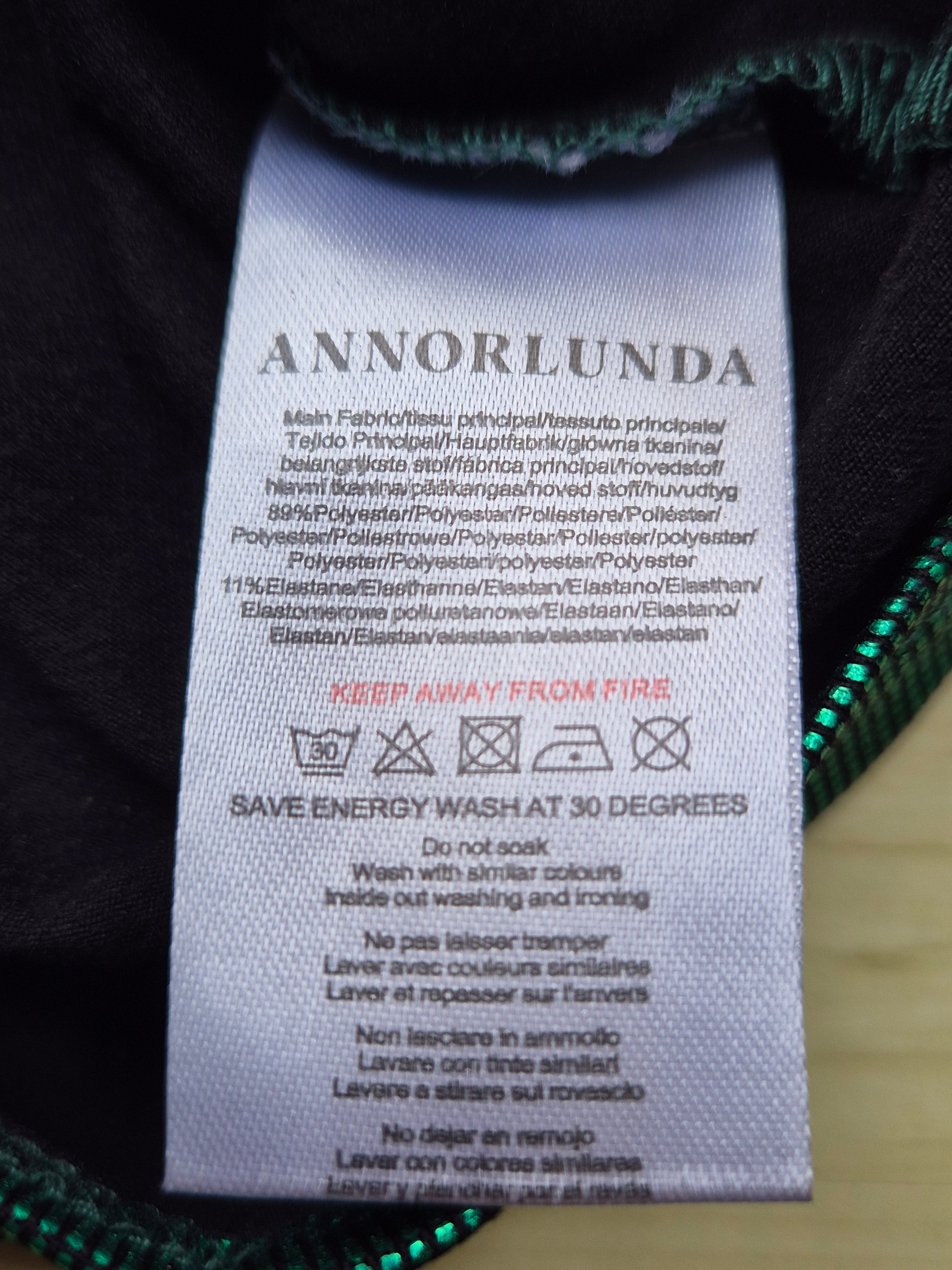 Annorlunda Glitzer Cut-Out Party Top | EU 34 | Smaragdgrün | Sehr gut