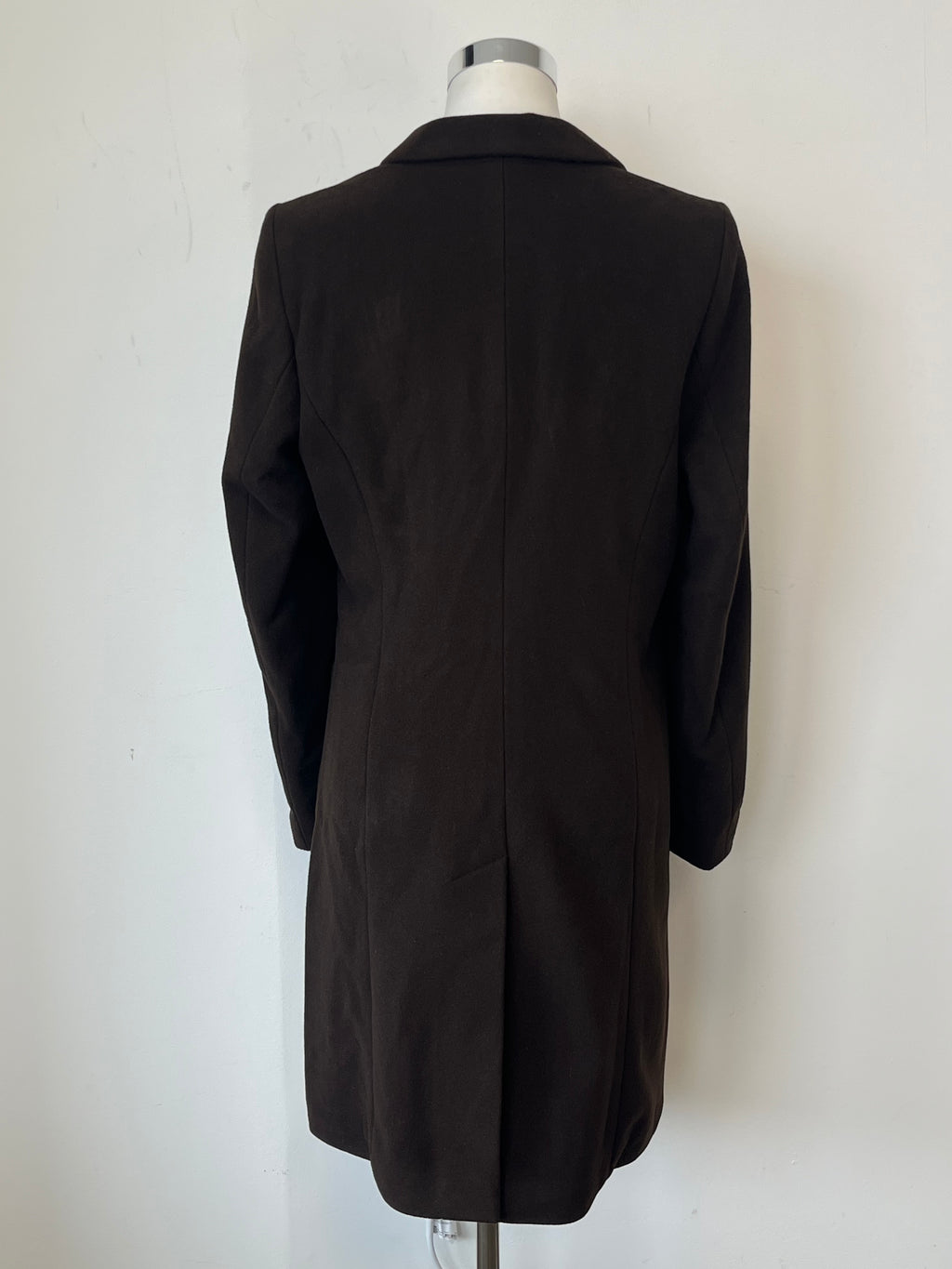 The Newhouse Classic Flausch Wool-Cashmere Coat Brown Size 40 Very Good