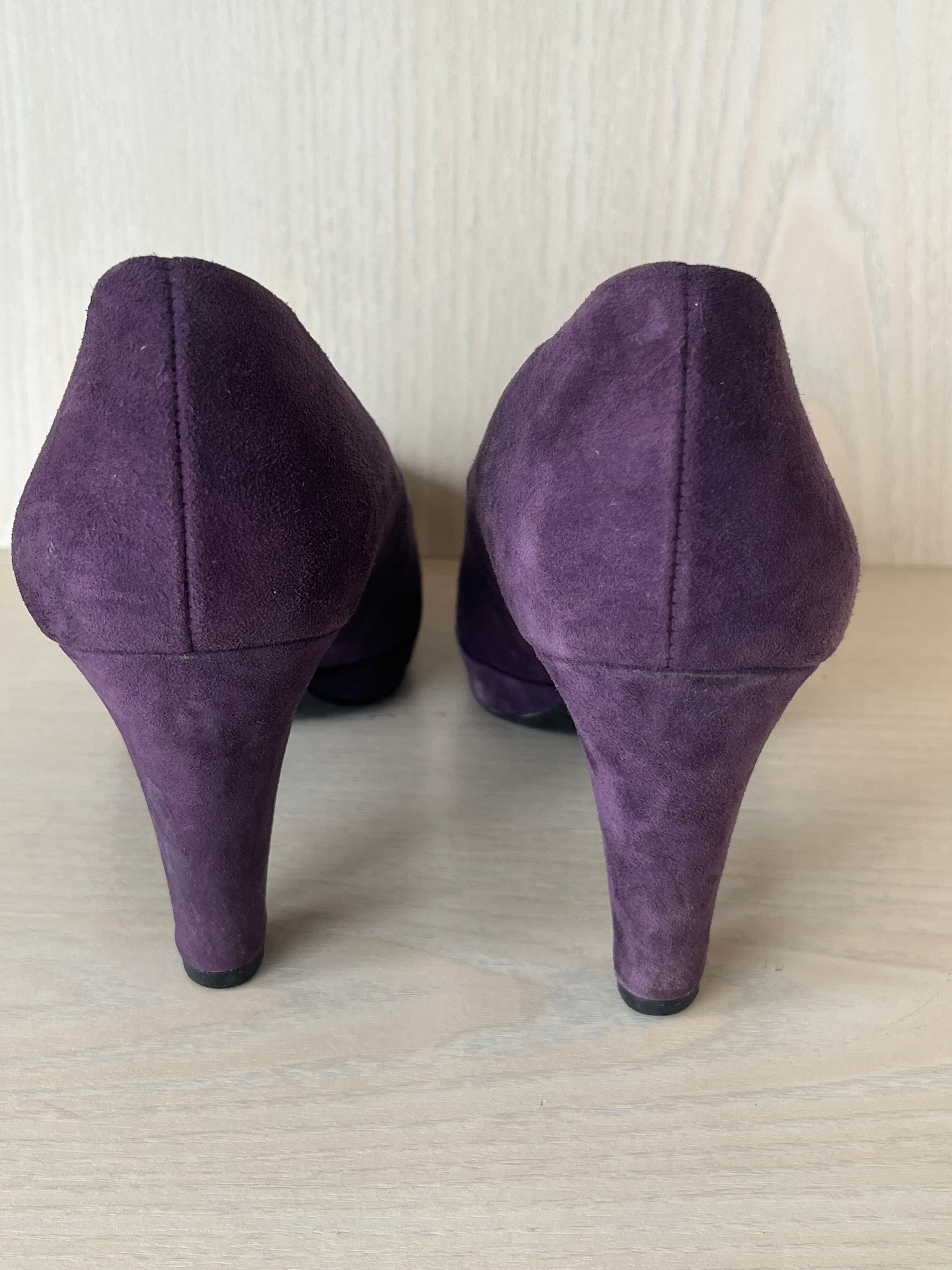 Paul Green Pumps Veloursleder dunkelviolett | EU 39 | sehr guter Zustand