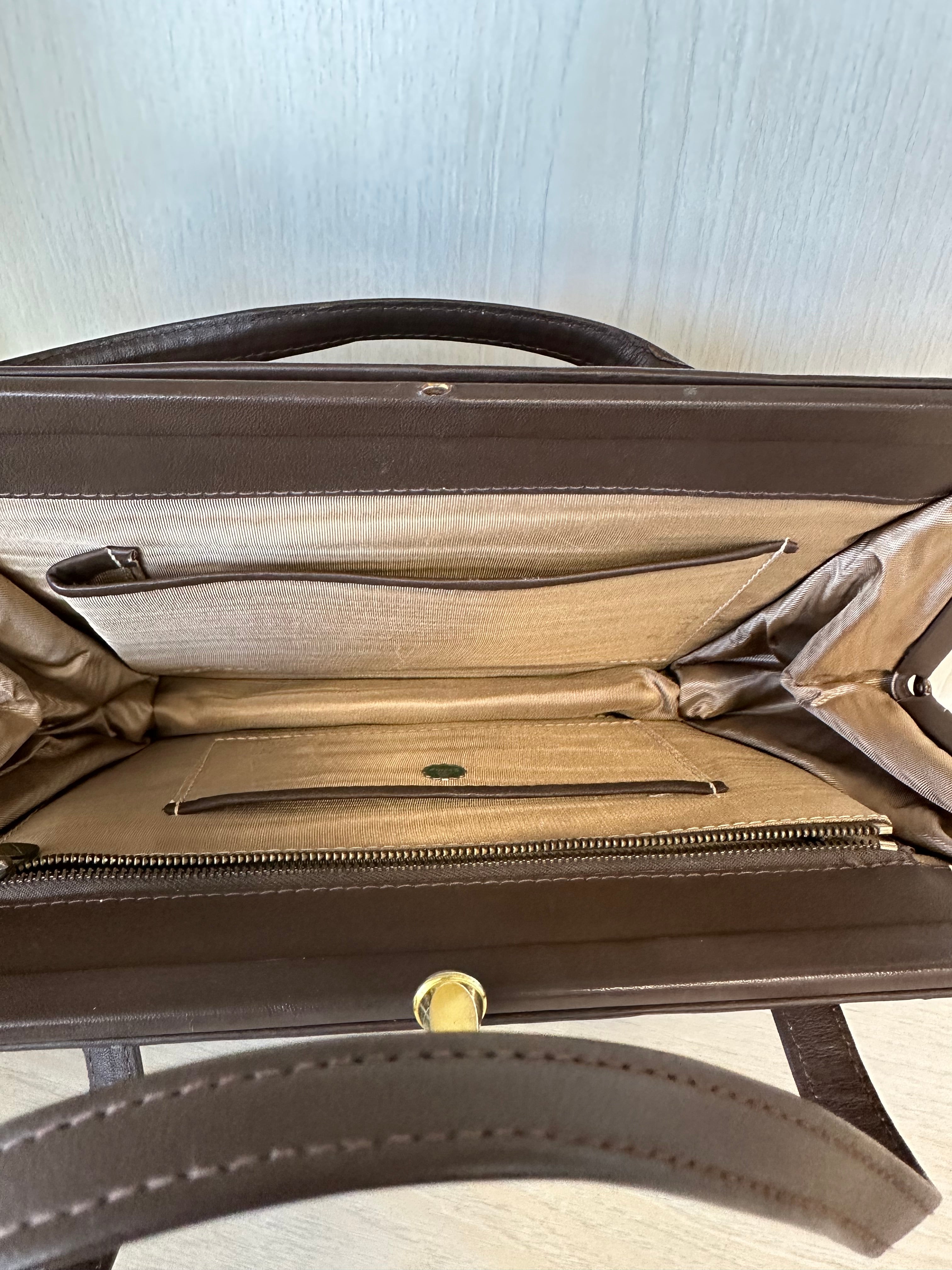 BOFCHA Structured Work Tote Braun Leder Medium Sehr Gut