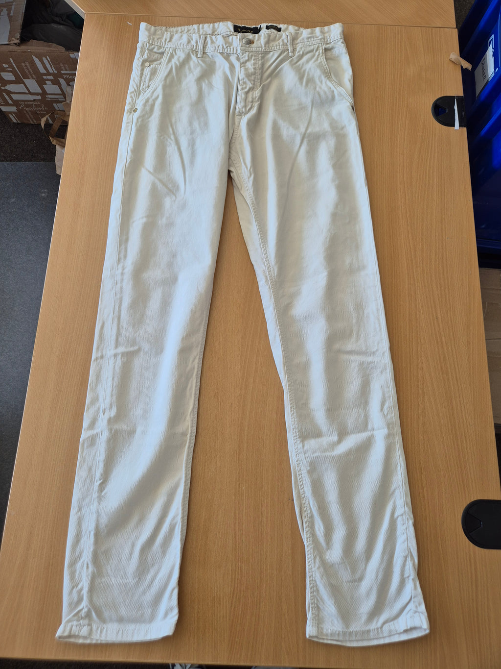 Massimo Dutti Casual Fit Chino, Weiß, Größe 46, Sehr guter Zustand