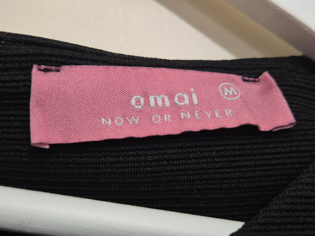 Omai Now or Never Kleid Schwarz, Gr. M, Polyester-Mix, Sehr guter Zustand