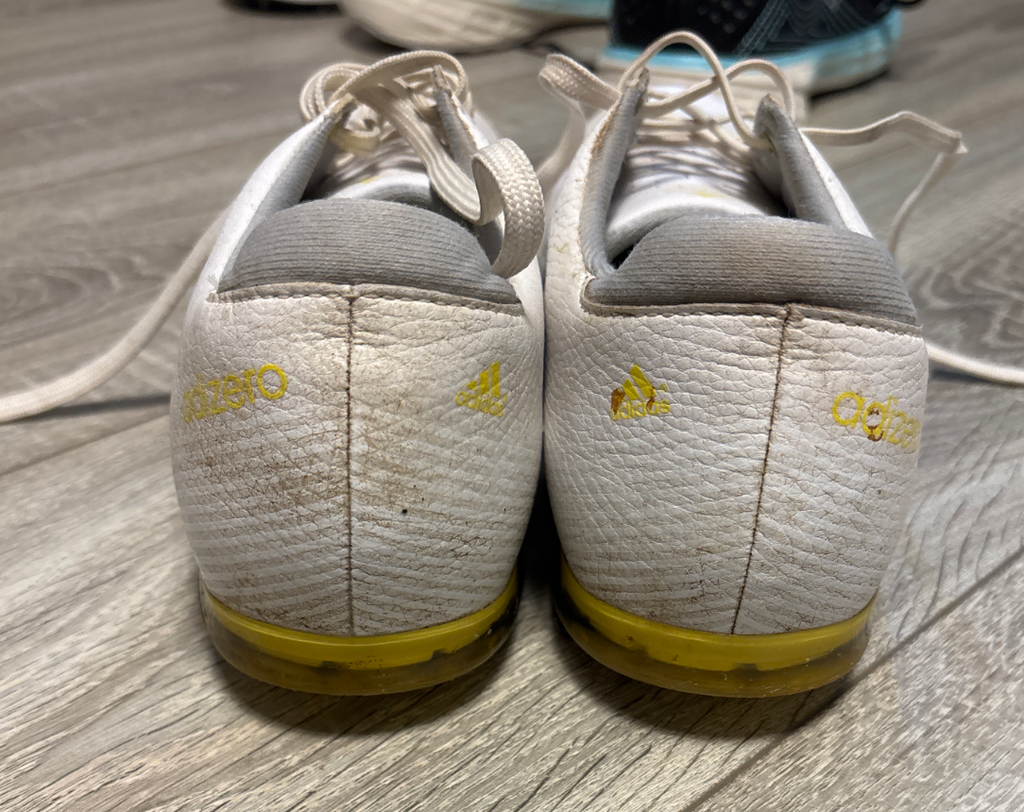 Adidas CodeChaos Golfschuhe Weiß Gr. 40, Spikes, guter Zustand