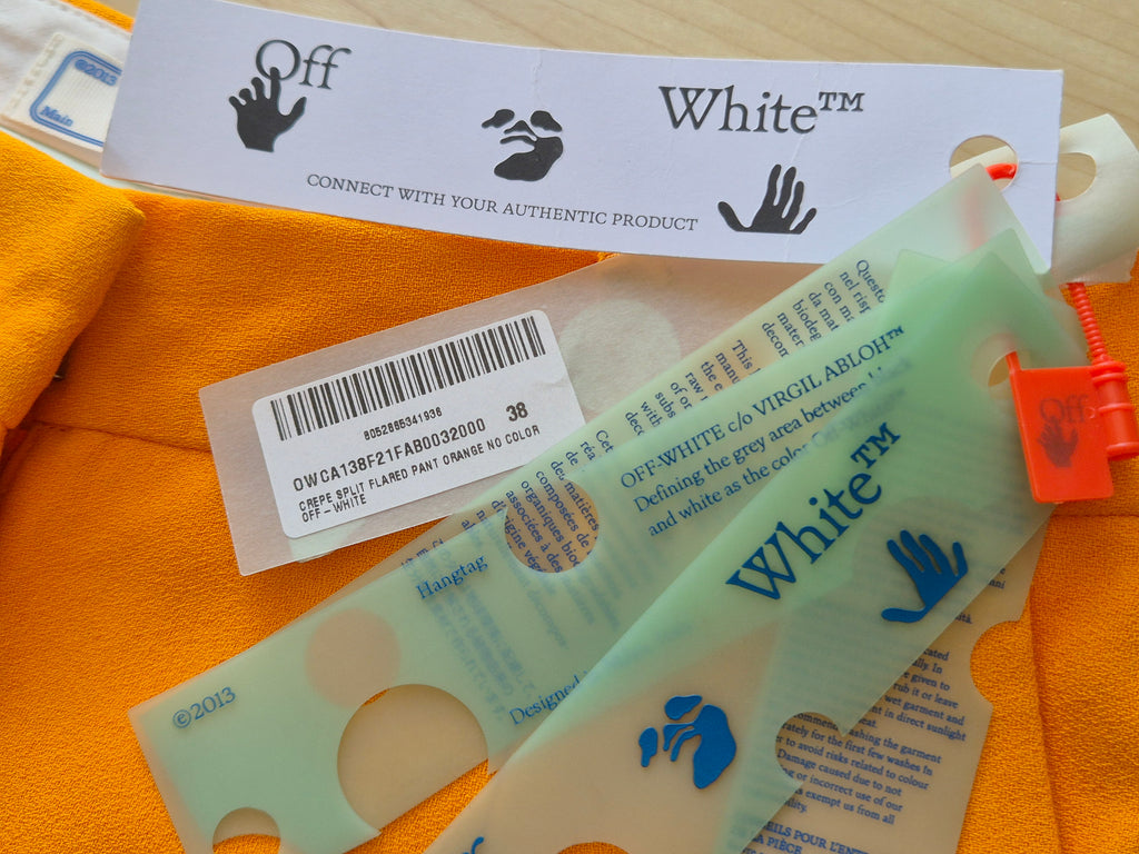 Off-White™ Split-Flared Hose Orange Gr. 38 Neu mit Etikett