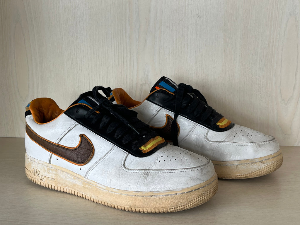 Nike Air Force 1 Low x Riccardo Tisci Weiß/Schwarz/Braun EU 45 Gebraucht