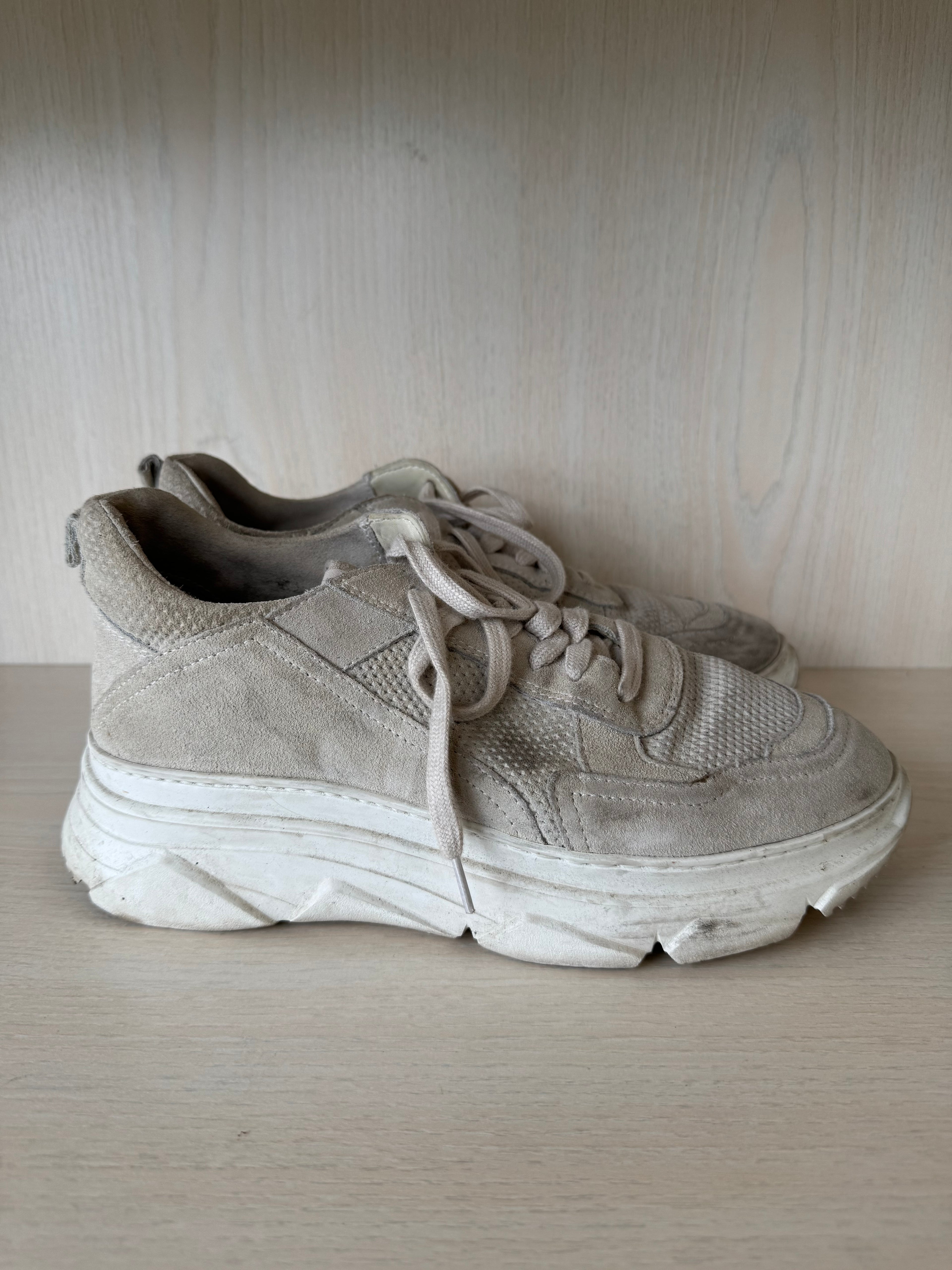 Copenhagen Studios CPH40 Nubuk Sneaker, Gr. 38, sandgrau, guter Zustand