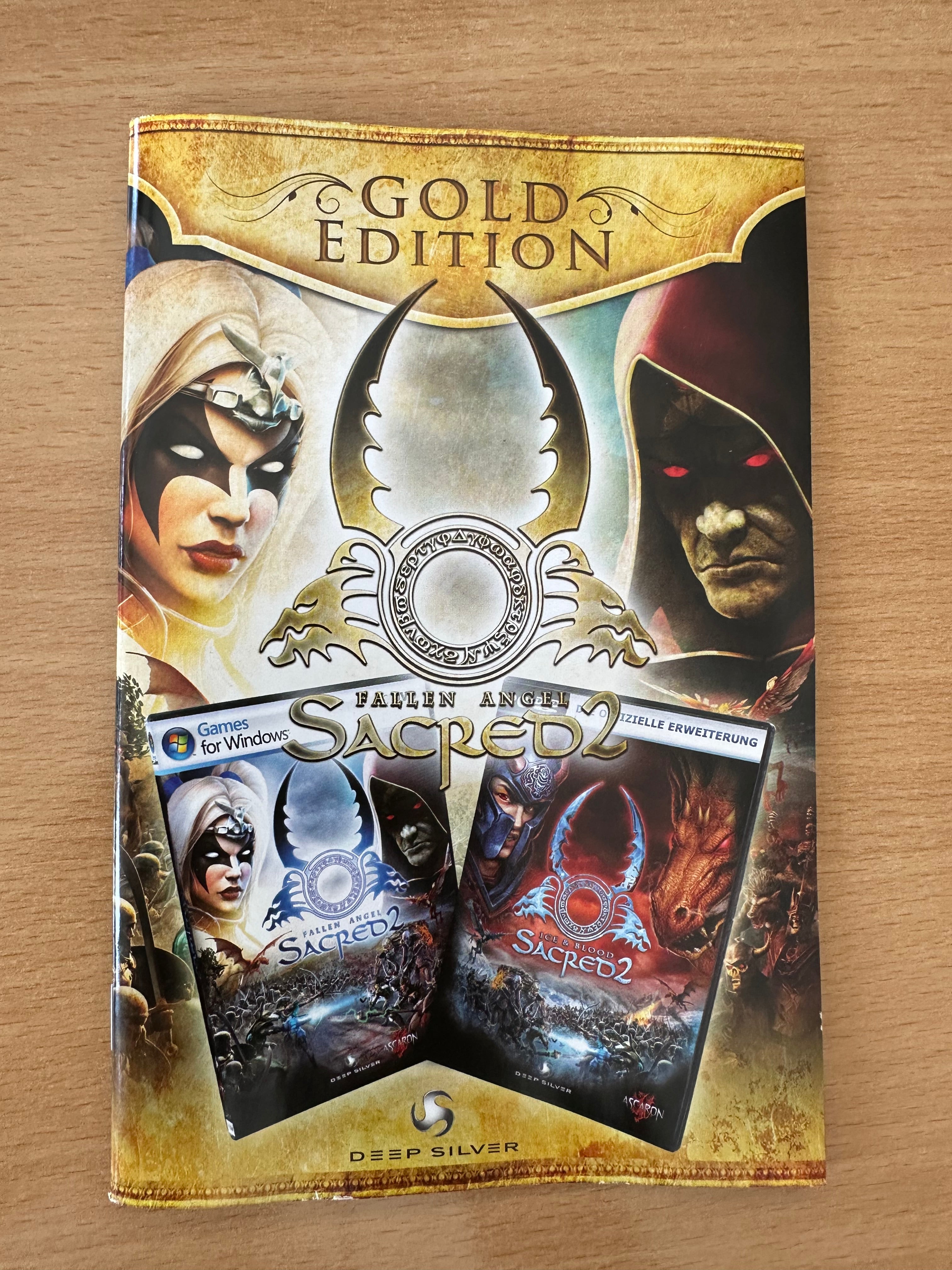 Sacred 2 Gold Edition PC DVD (Fallen Angel + Ice & Blood) komplett – gut