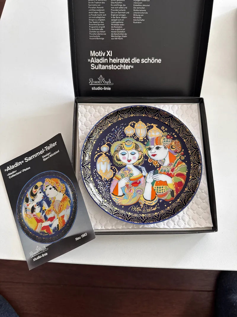 Rosenthal Studio-Line Aladdin XI Collector Plate, Porcelain, Excellent, Boxed