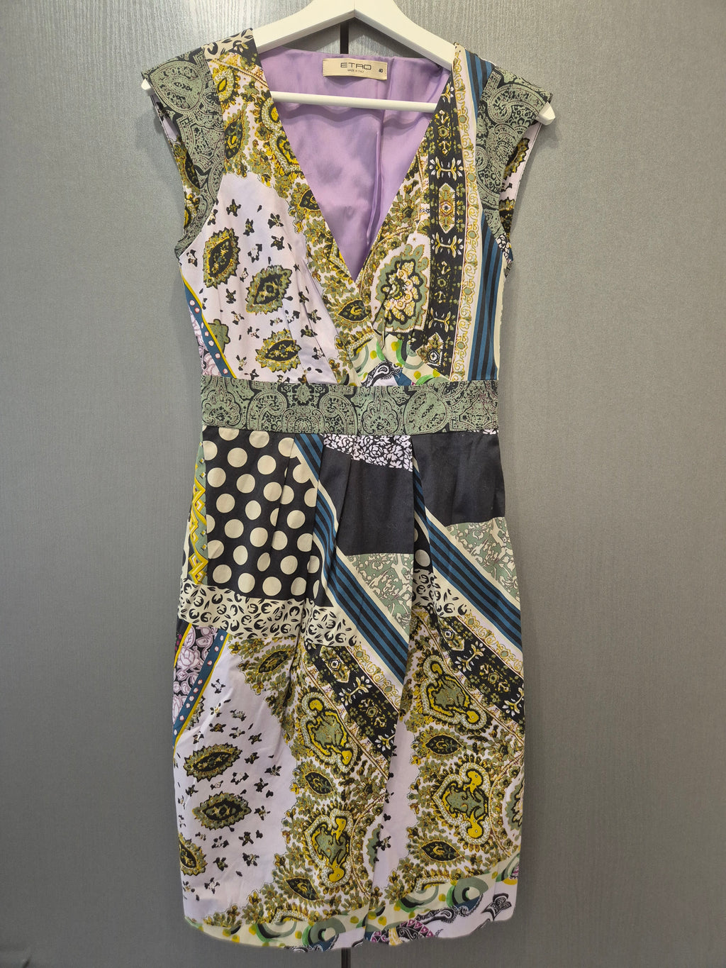 Etro Patchwork Kleid Multicolor IT 40 / EU 36 – Sehr guter Zustand
