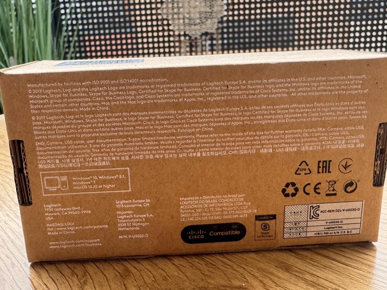 Neu & OVP Logitech C925e 1080p HD Business Webcam Schwarz – 960-001076