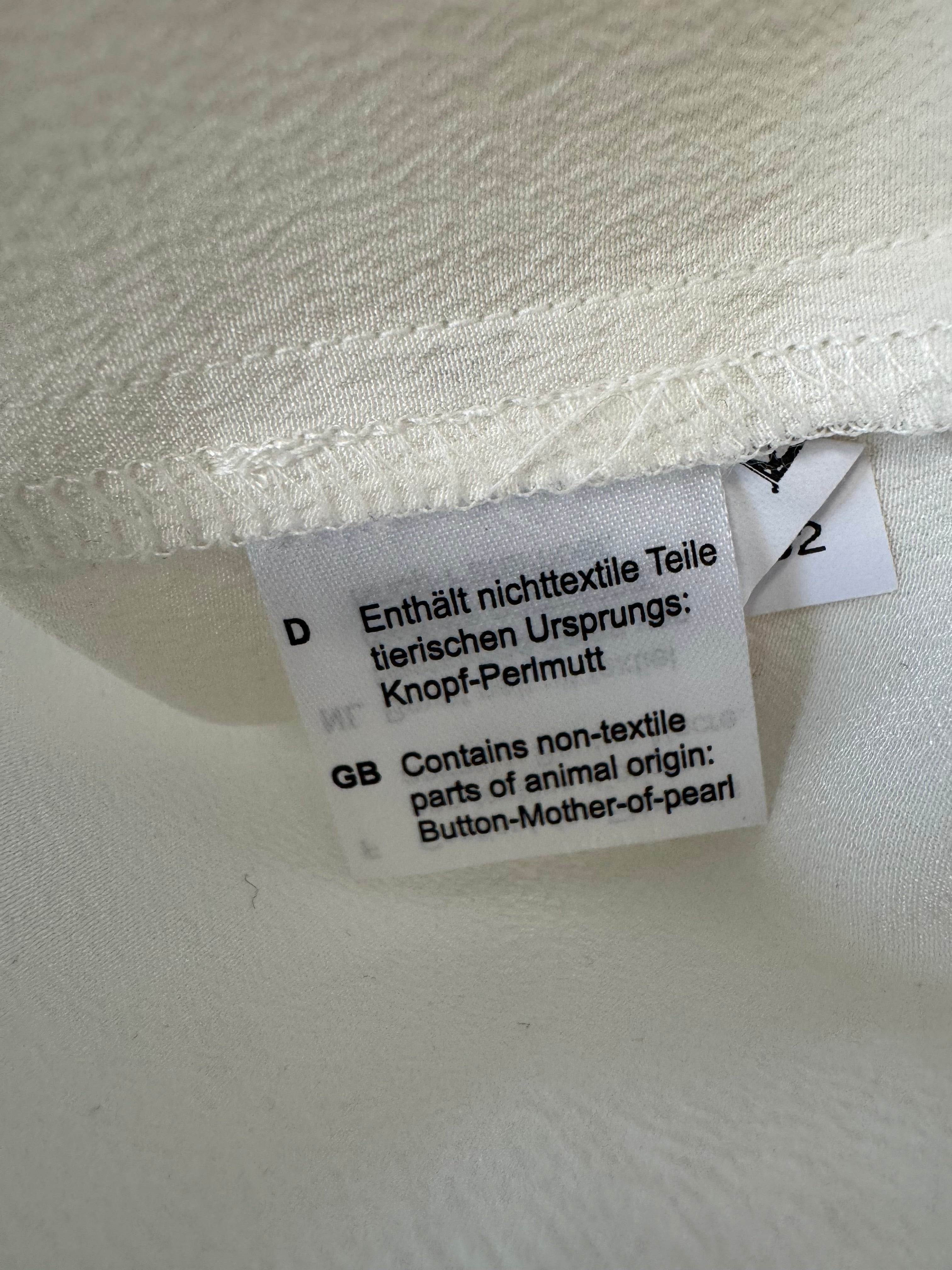 100% Seidenbluse von Nadine H, Größe 42/L, Off-White, guter Zustand