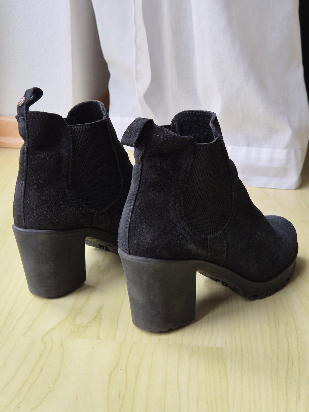 Sommerkind Damen Chelsea Boots 38 Schwarz Wildleder – guter Zustand