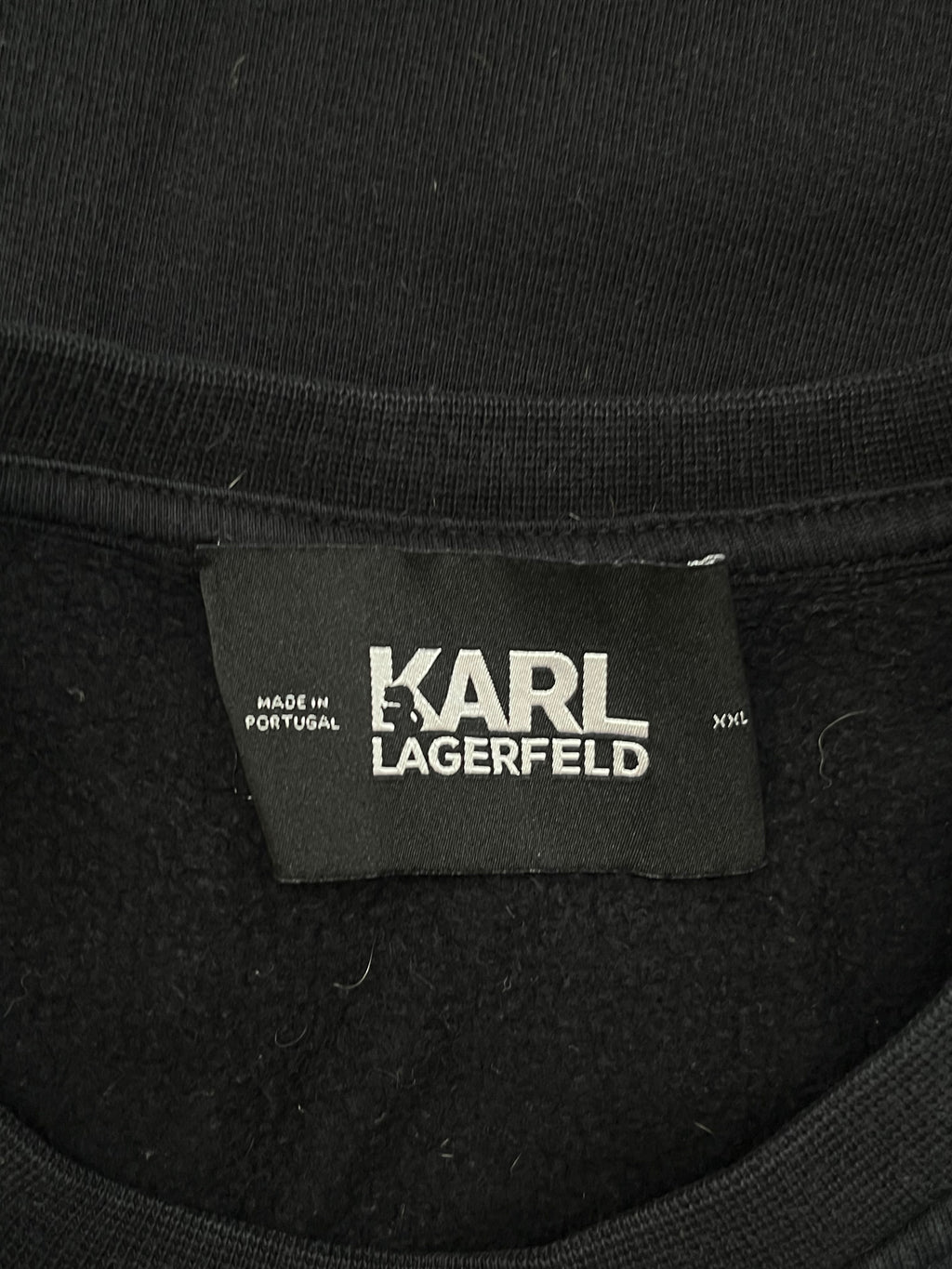 Karl Lagerfeld Ikonik Sweatshirt XXL – Schwarz, sehr guter Zustand