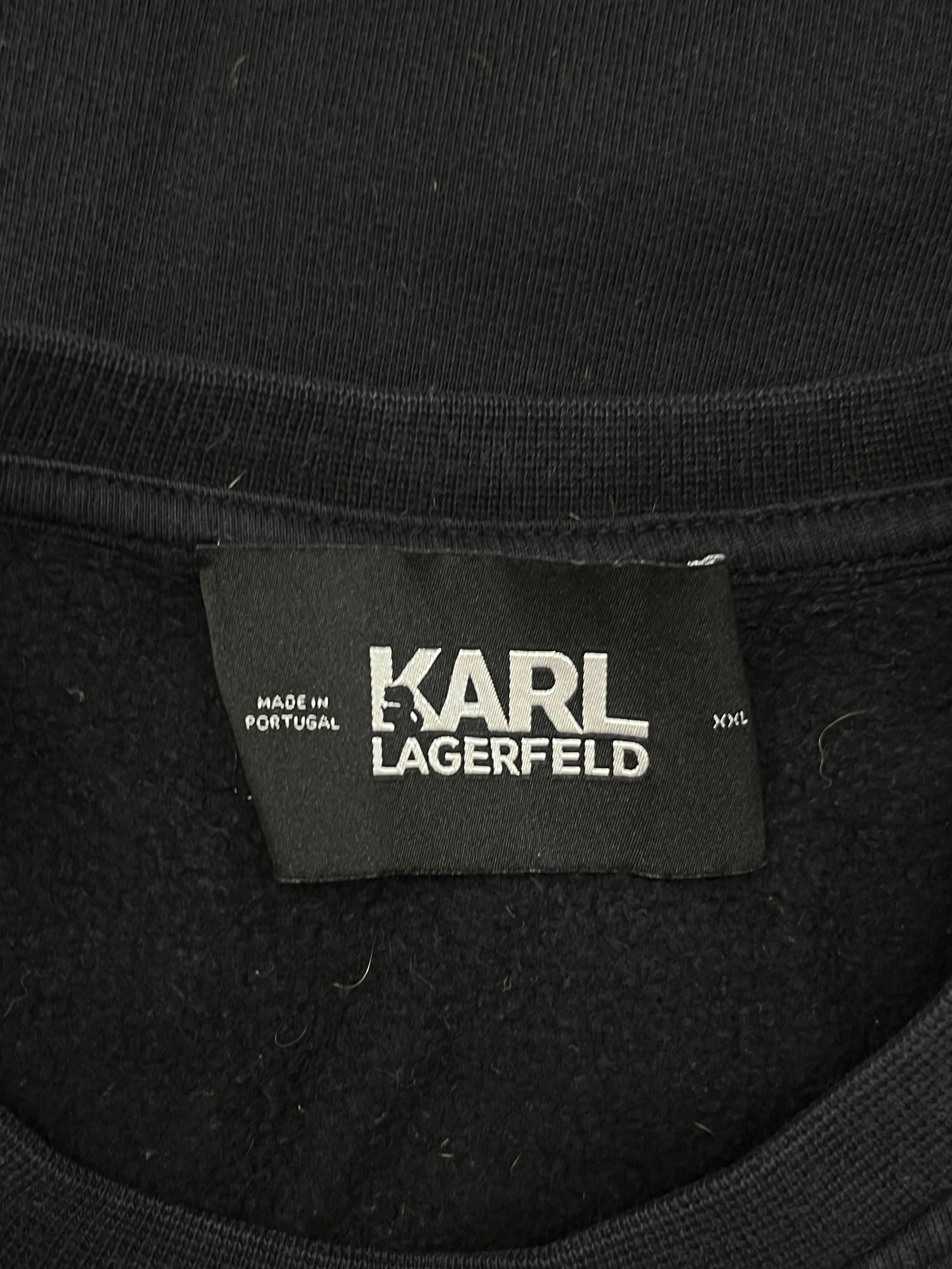 Karl Lagerfeld Ikonik Sweatshirt XXL – Schwarz, sehr guter Zustand
